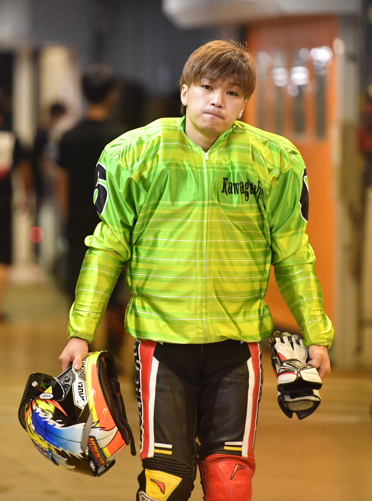 準々決勝戦B7Rで2着の上和田拓海（撮影・柴田隆二）