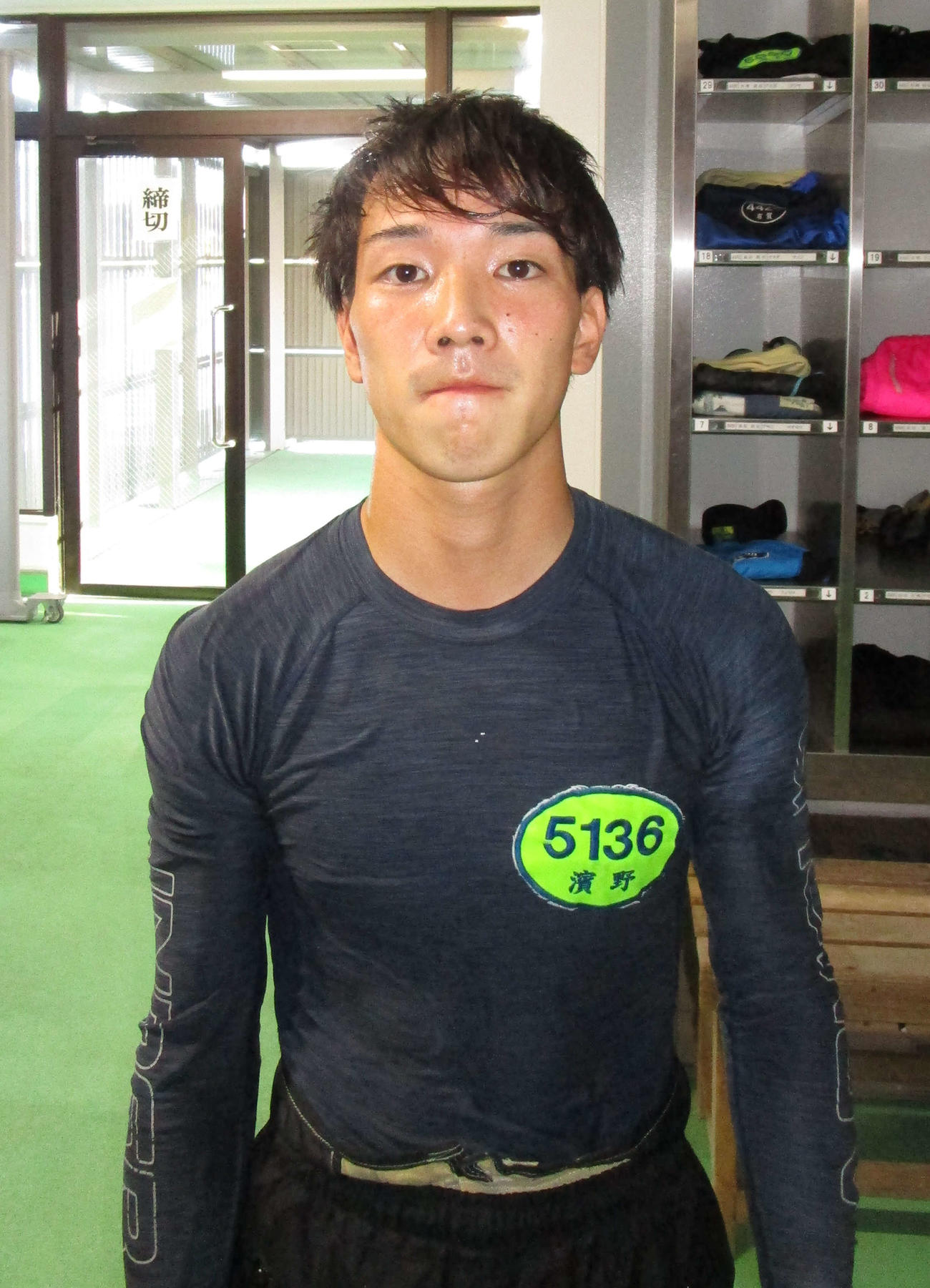 昨年5月のデビュー以来、初の予選突破を果たした浜野斗馬（撮影・安井雅彦）