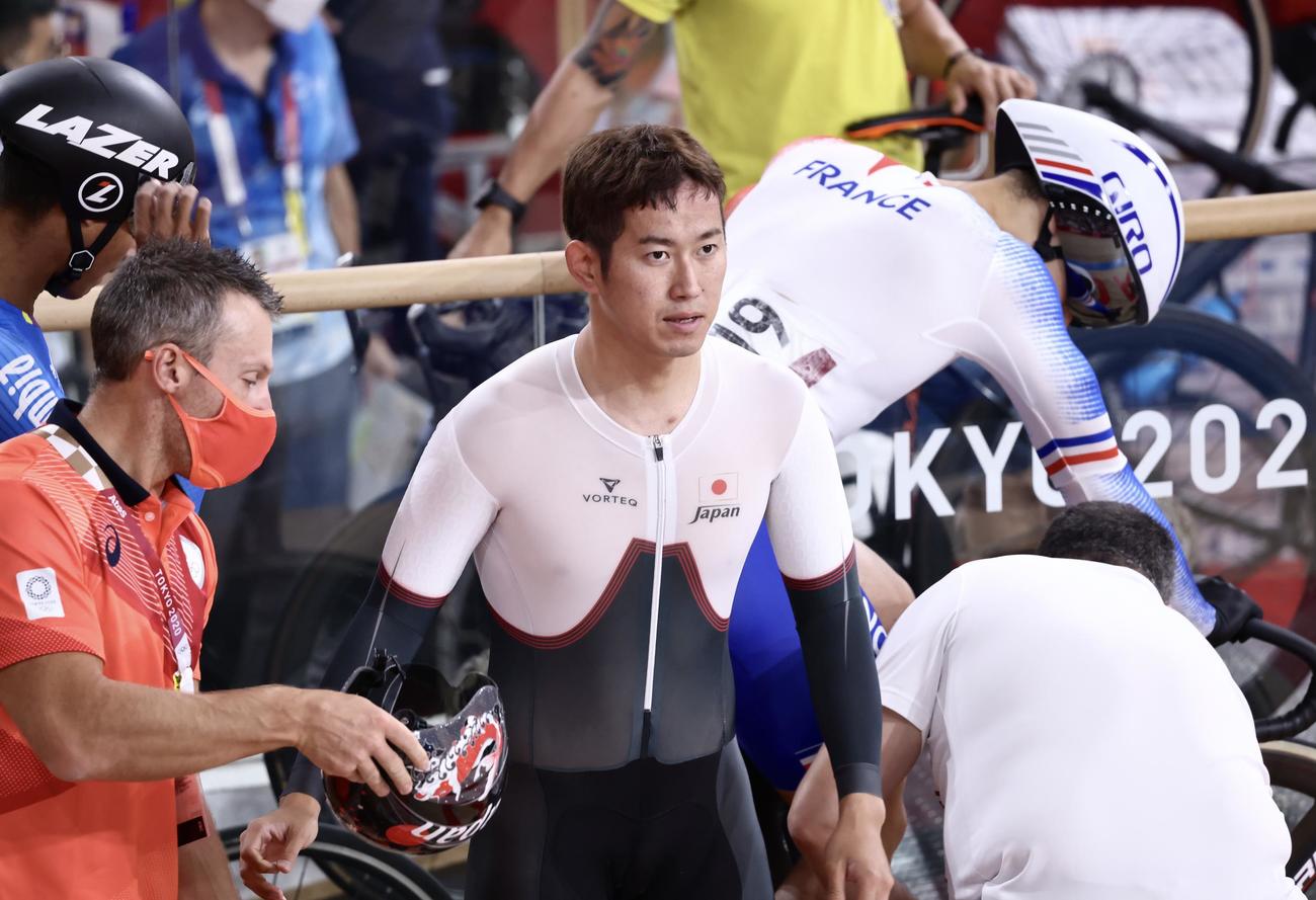 東京五輪自転車トラック男子で7位に入った脇本（2021年8月8日撮影）