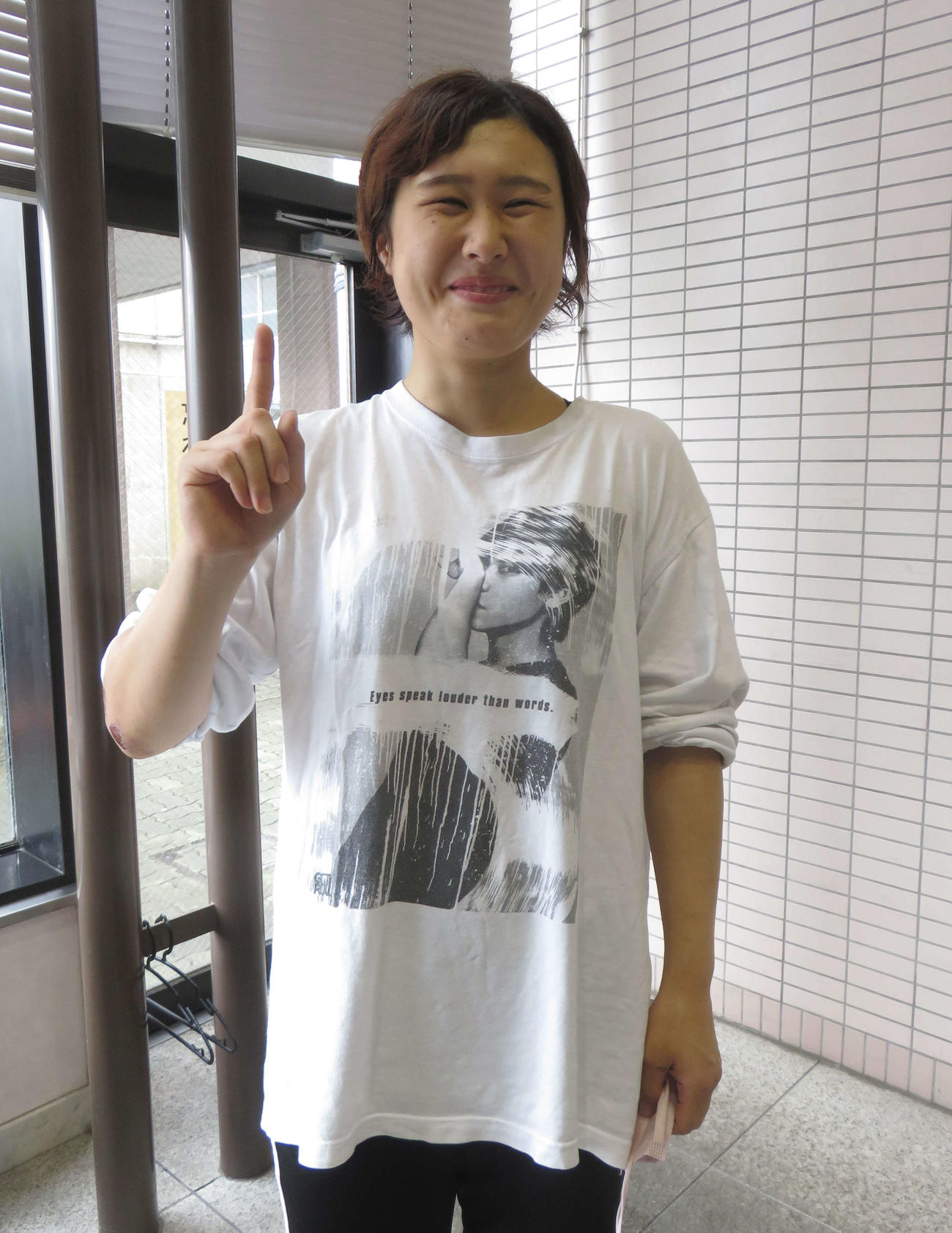 度重なるアクシデントにめげず、初日を快勝した清水彩那（撮影・栗田文人）