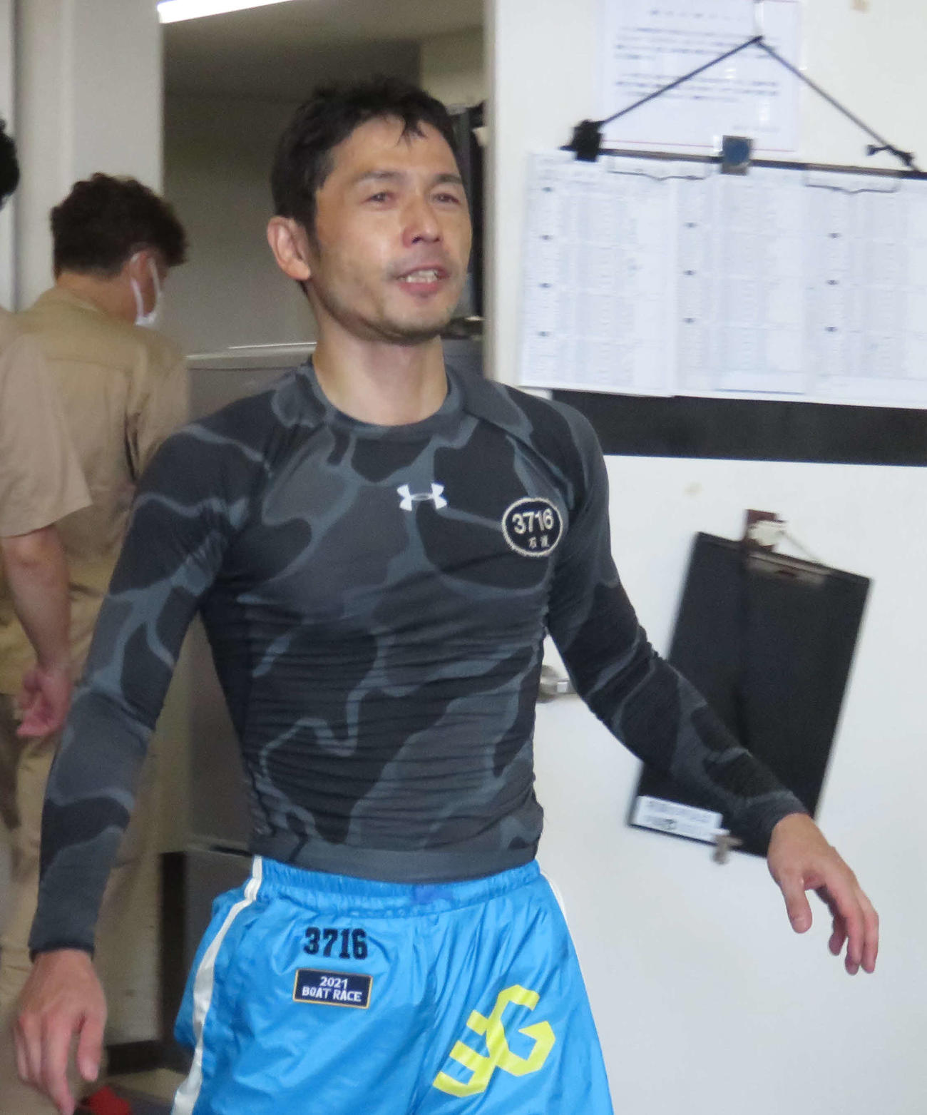 2日目連勝で表情を緩める石渡鉄兵