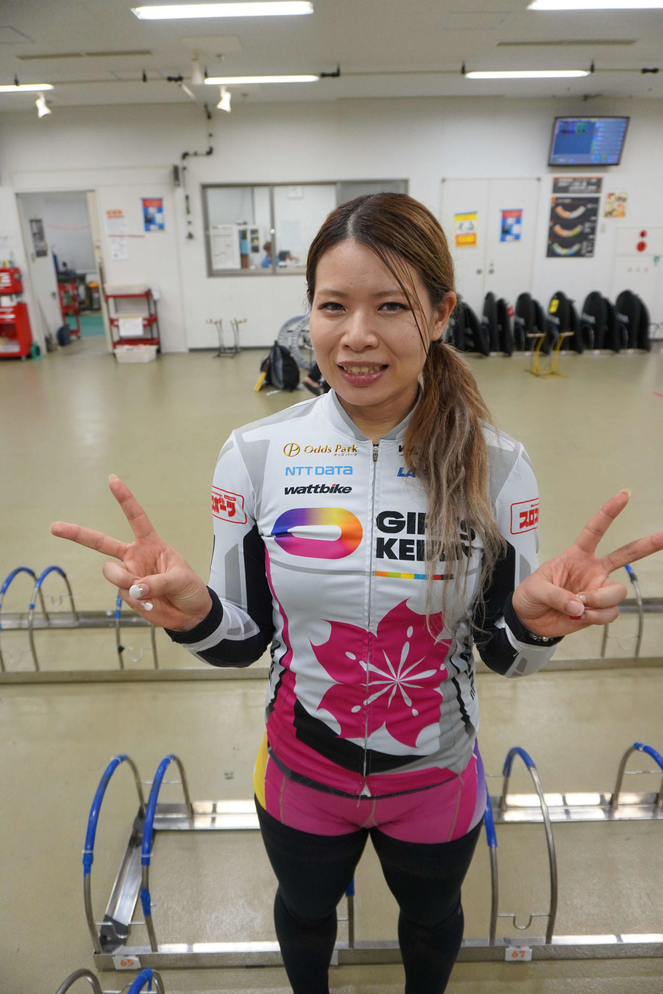 ガールズ決勝で完全Vを決めた石井寛子（撮影・秋山正則）