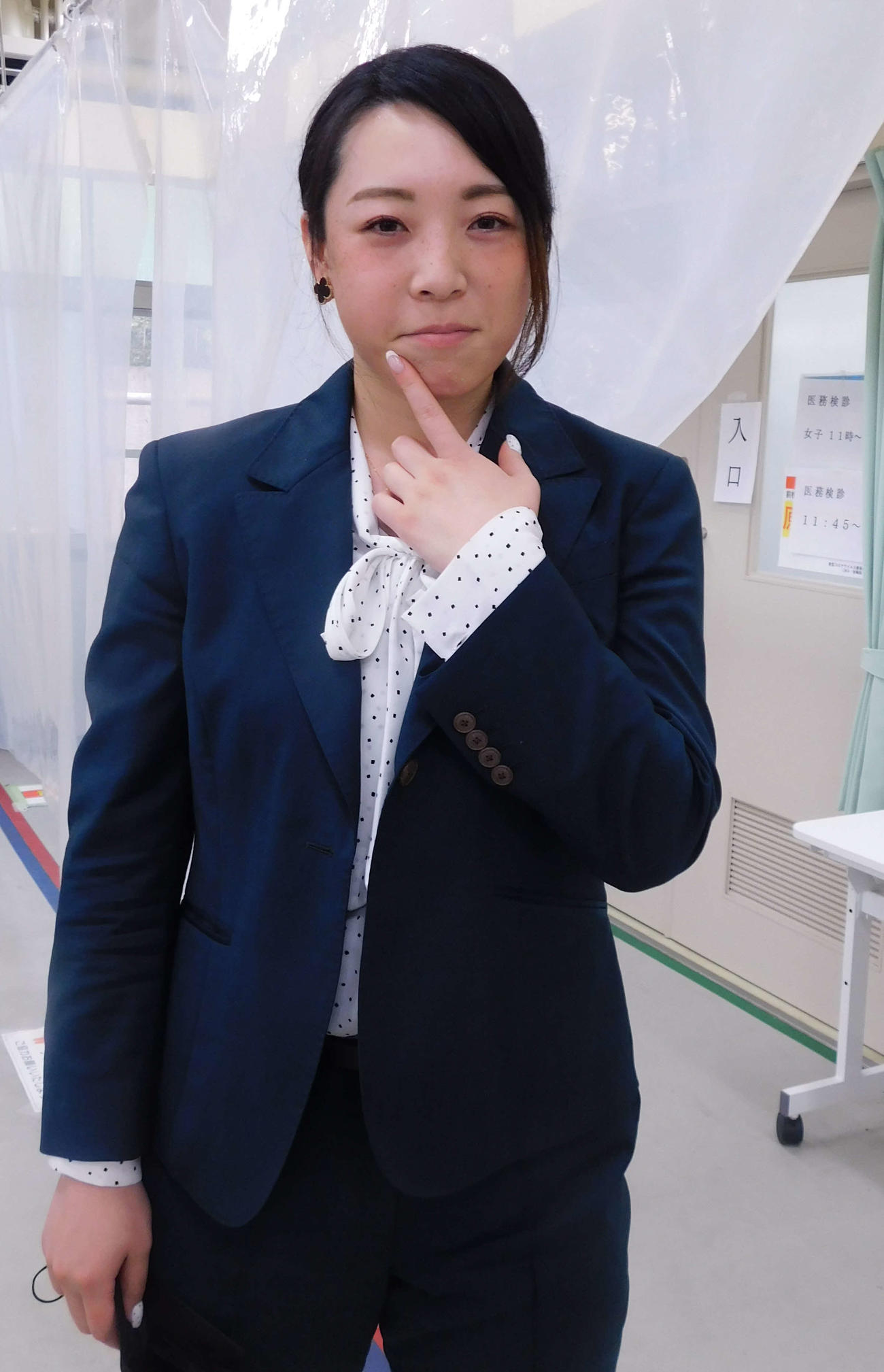 歯痛のはれも痛々しい児玉碧衣