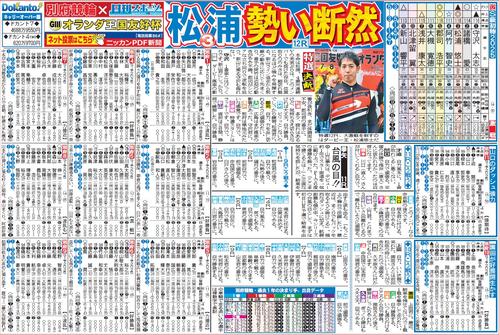 車券作戦に役立つ情報を無料で先取りできる別府競輪「ニッカンPDF新聞」の一例