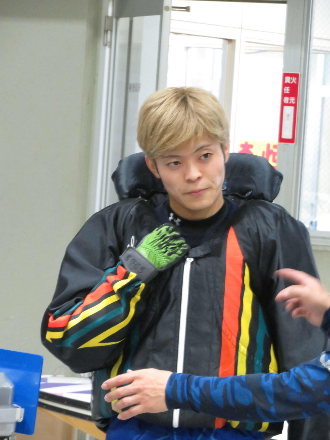 前節優勝エンジンを駆って2着発進した伊久間陽優（撮影・湯田坂賢一）