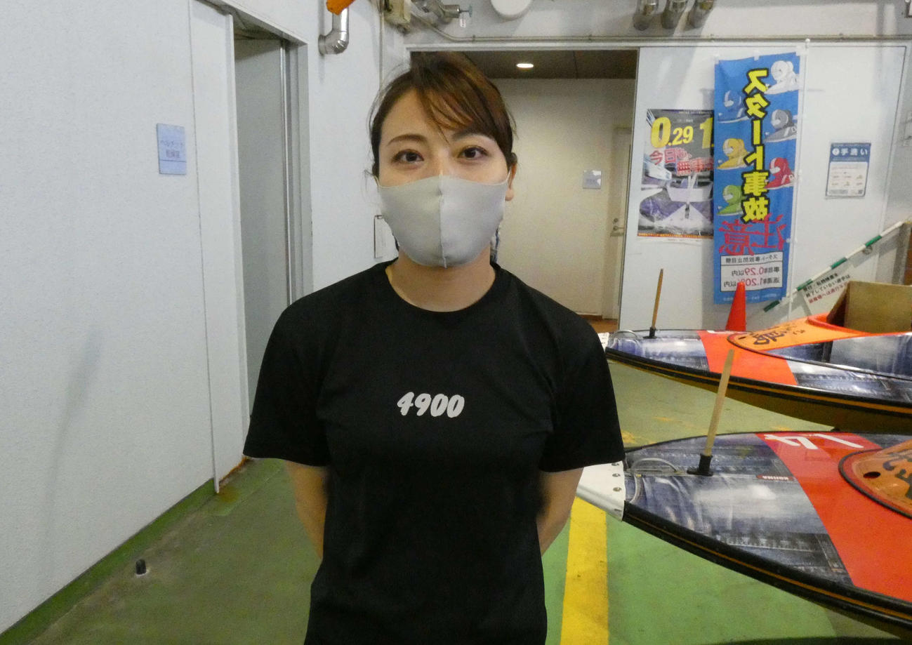 中田夕貴の足は上位。準優10R1枠で華麗なイン逃げを見せる（撮影・前原一樹）