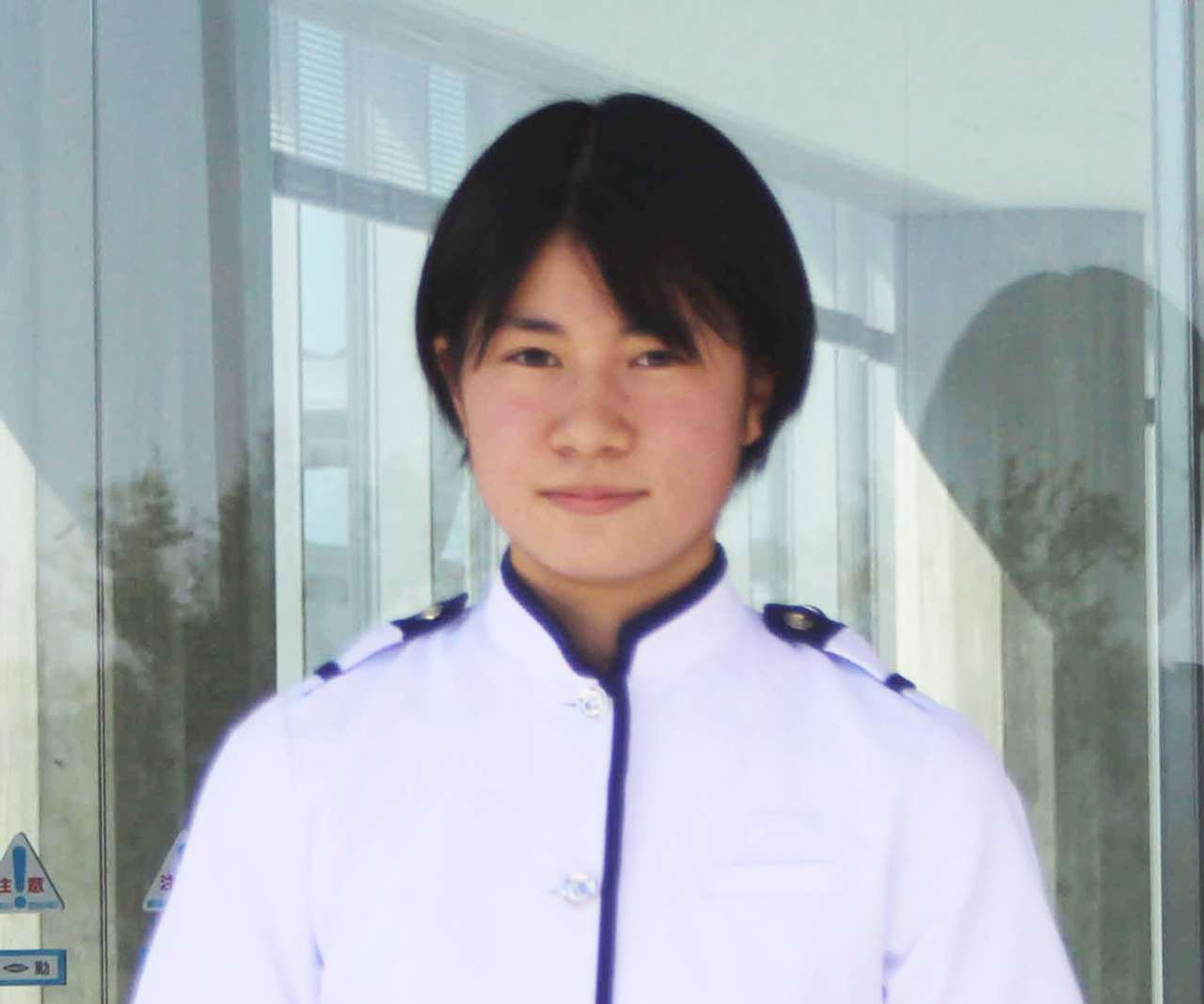 131期の入所式後に意気込みを語った渡辺結奈