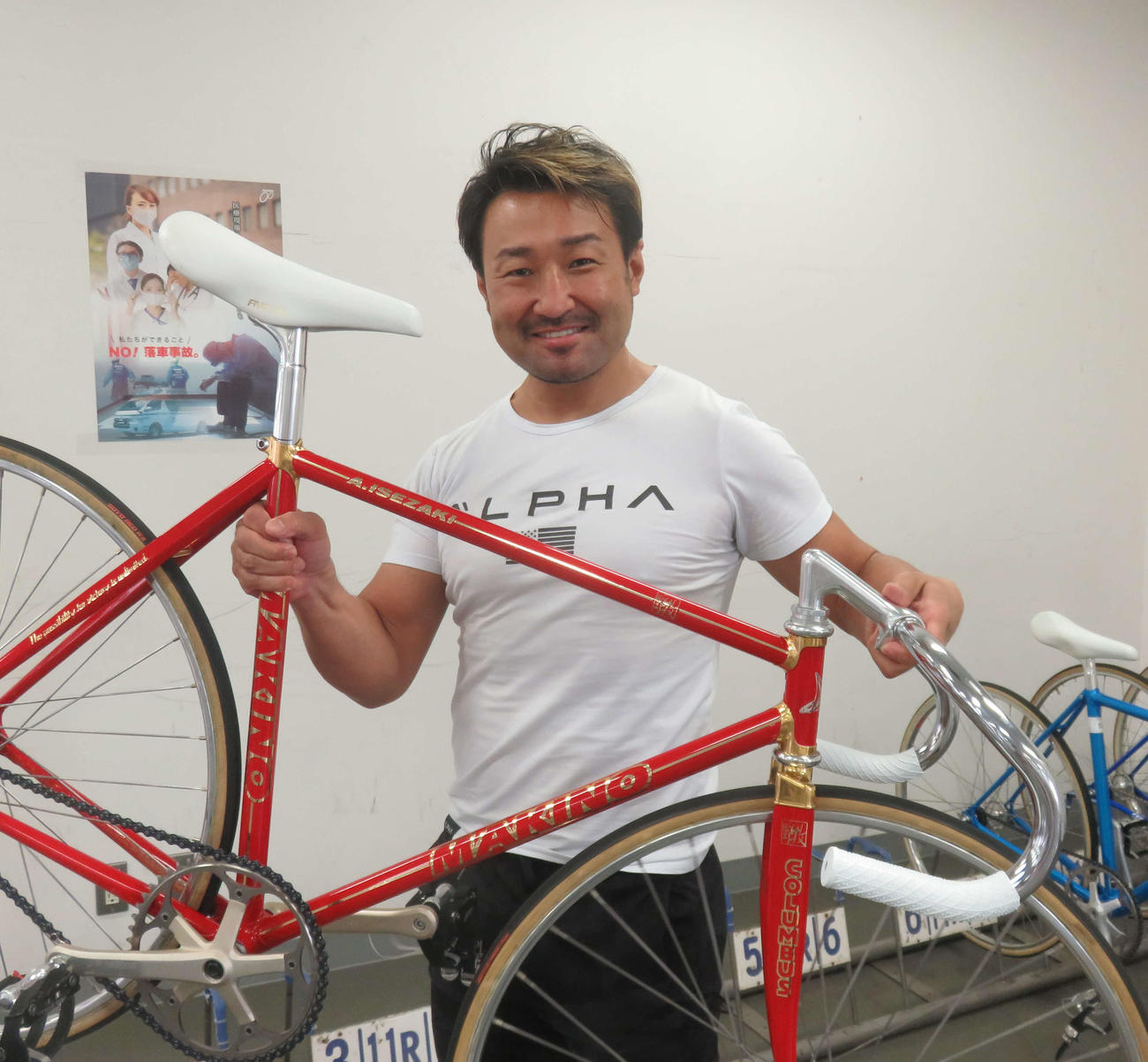 「PIST6」で得たヒントをフレーム、セッティングに生かしたい伊勢崎彰大（撮影・栗田文人）
