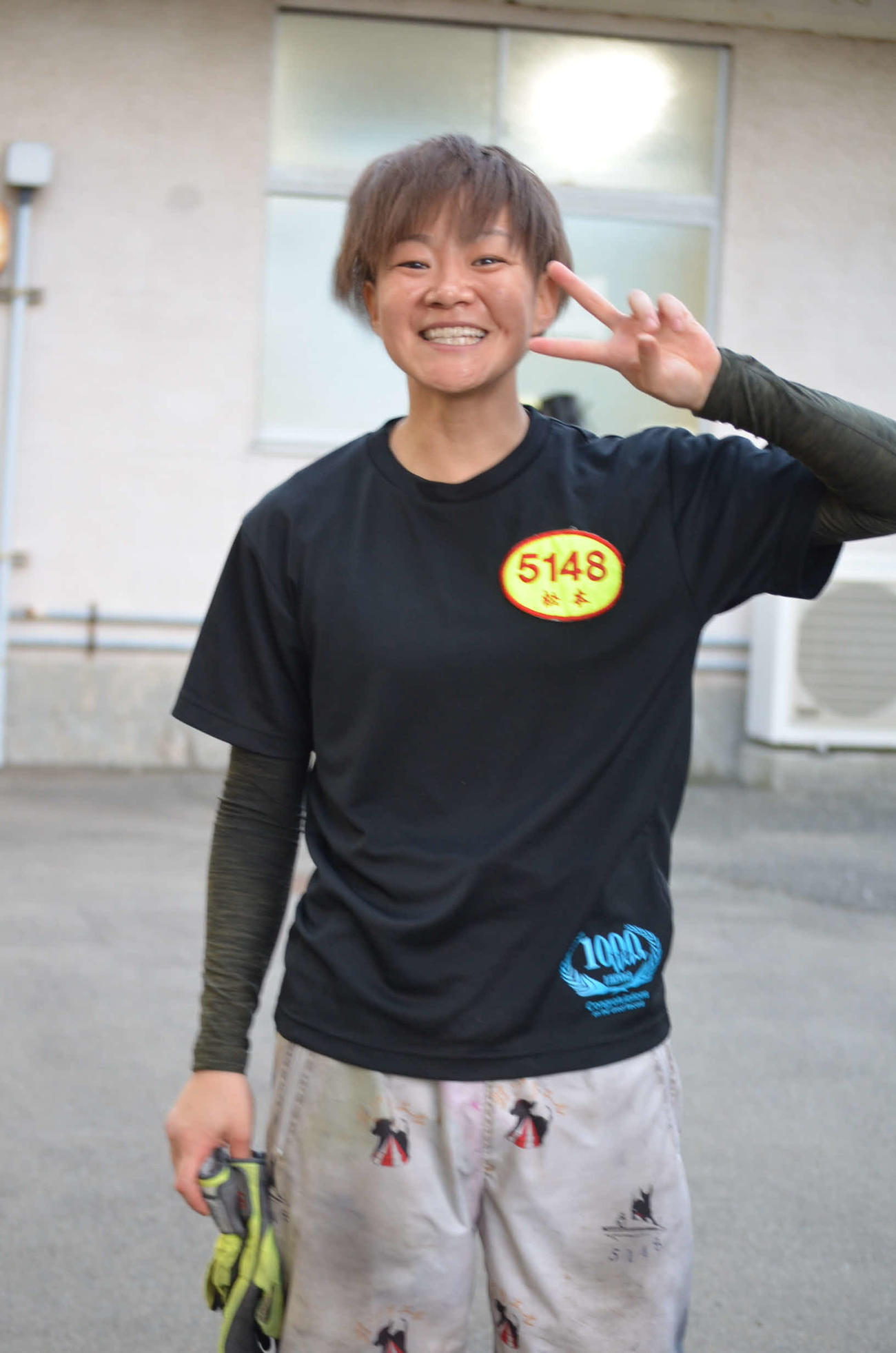 1Rで2着ゴールの松本怜は初の連絡みに笑顔