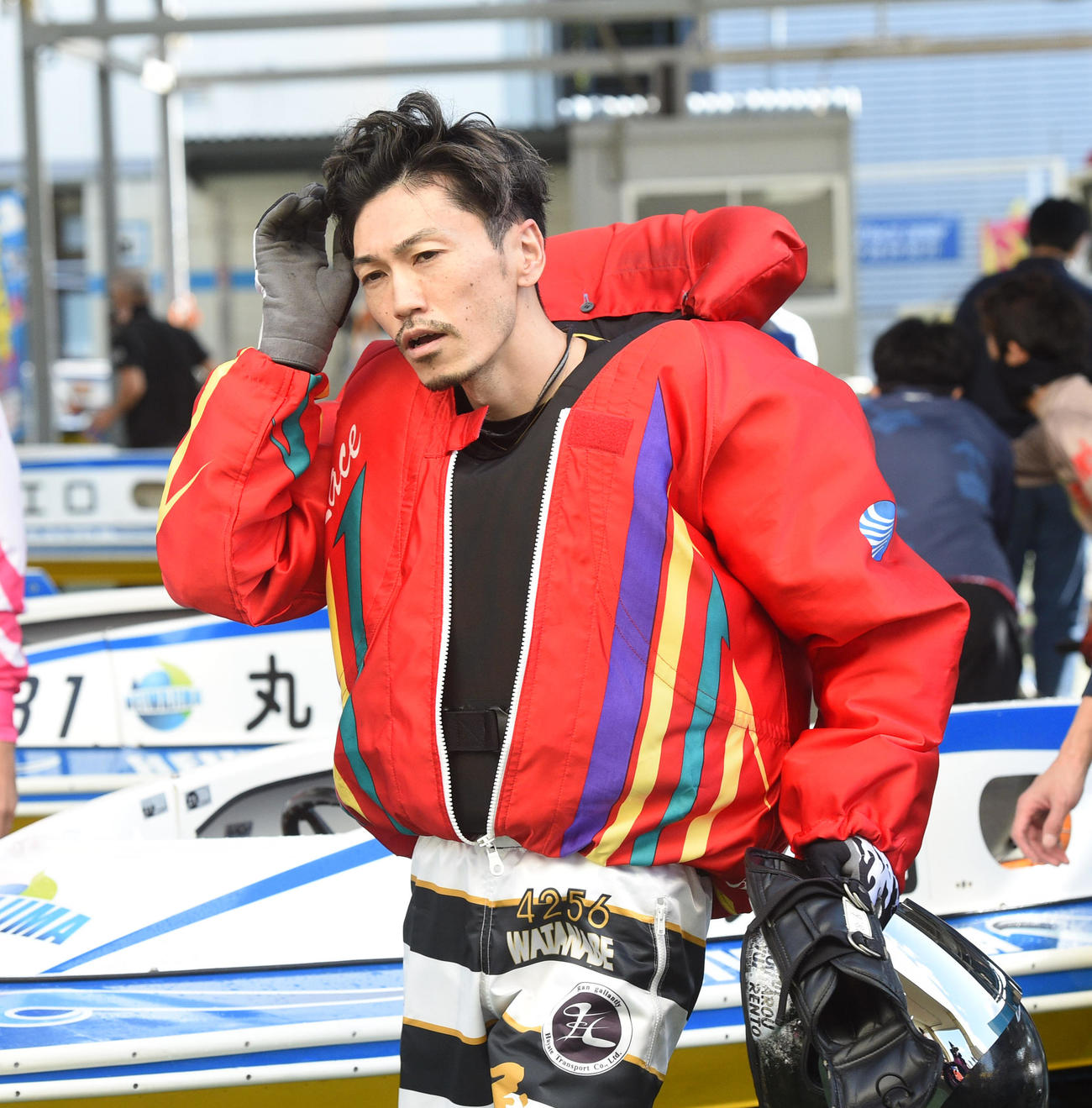 ダービー初日8Rで1着の渡辺浩司（撮影・柴田隆二）
