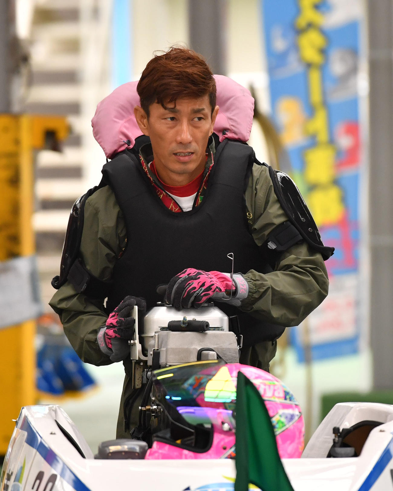 原田幸哉が序盤を2着2本にまとめた（撮影・柴田隆二）