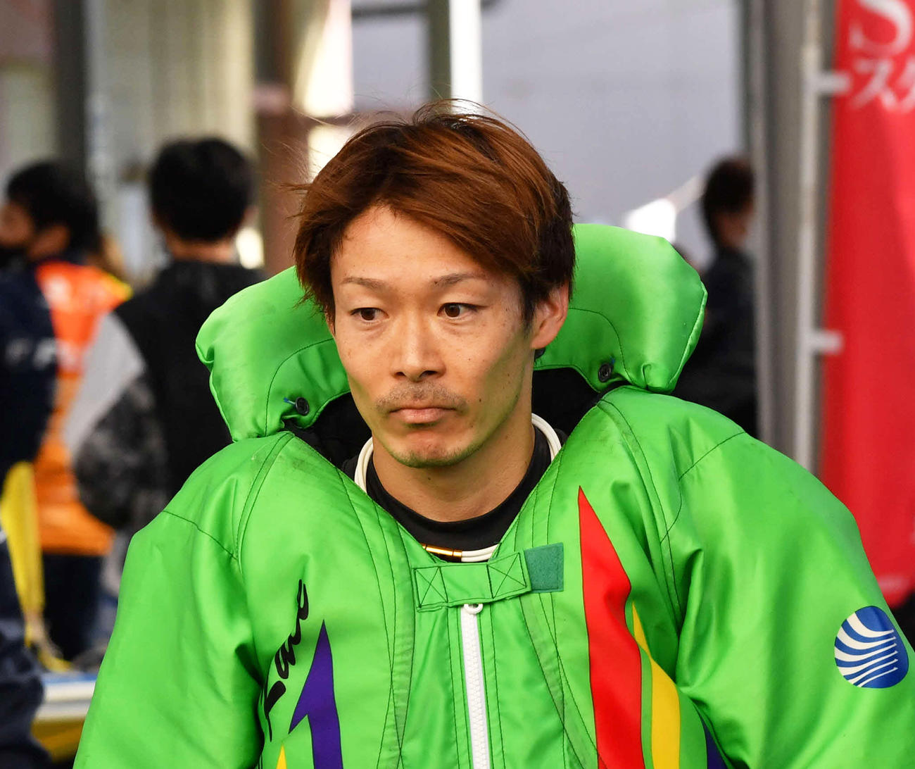 ダービー4日目予選、7Rで4着の松田大志郎（撮影・柴田隆二）