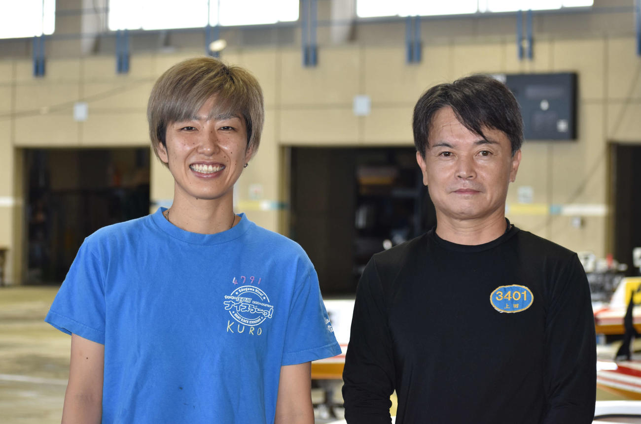 3連単28万超の高配当を演出した黒沢めぐみ（左）と、2着に入った上田隆章