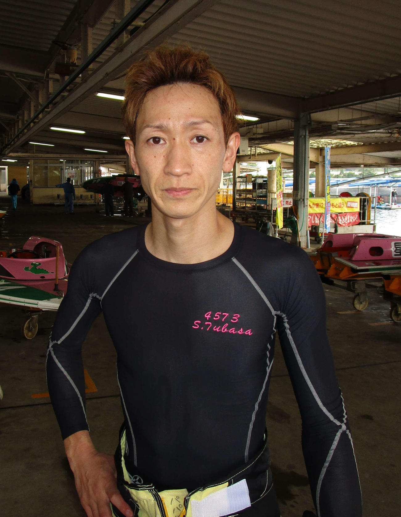 チルトを跳ねて準優10Rで2着に入り、優出を決めた佐藤翼（撮影・安井雅彦）