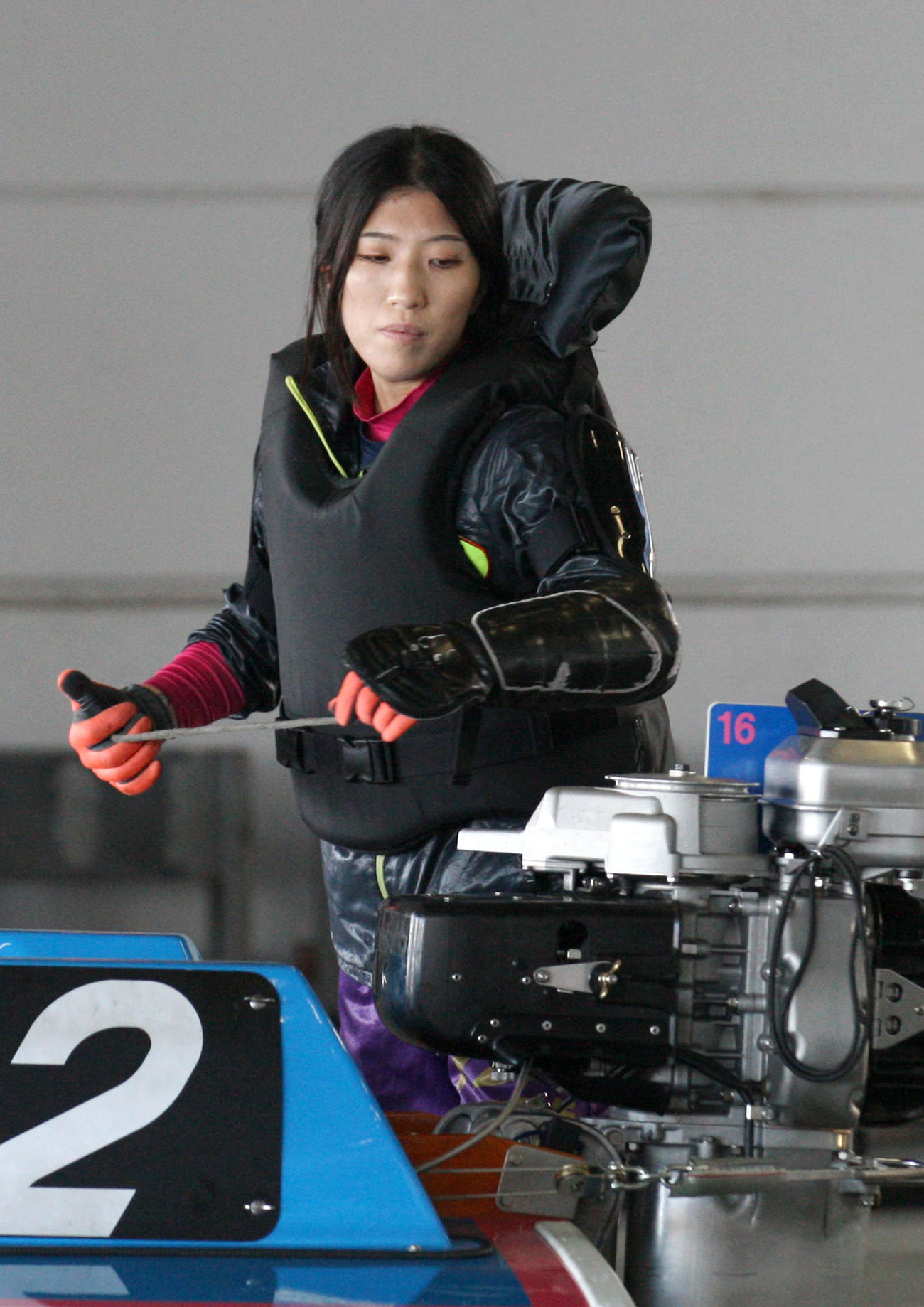 浜崎寿里矢は好素性の16号機を引き当て、手応えも上々だった