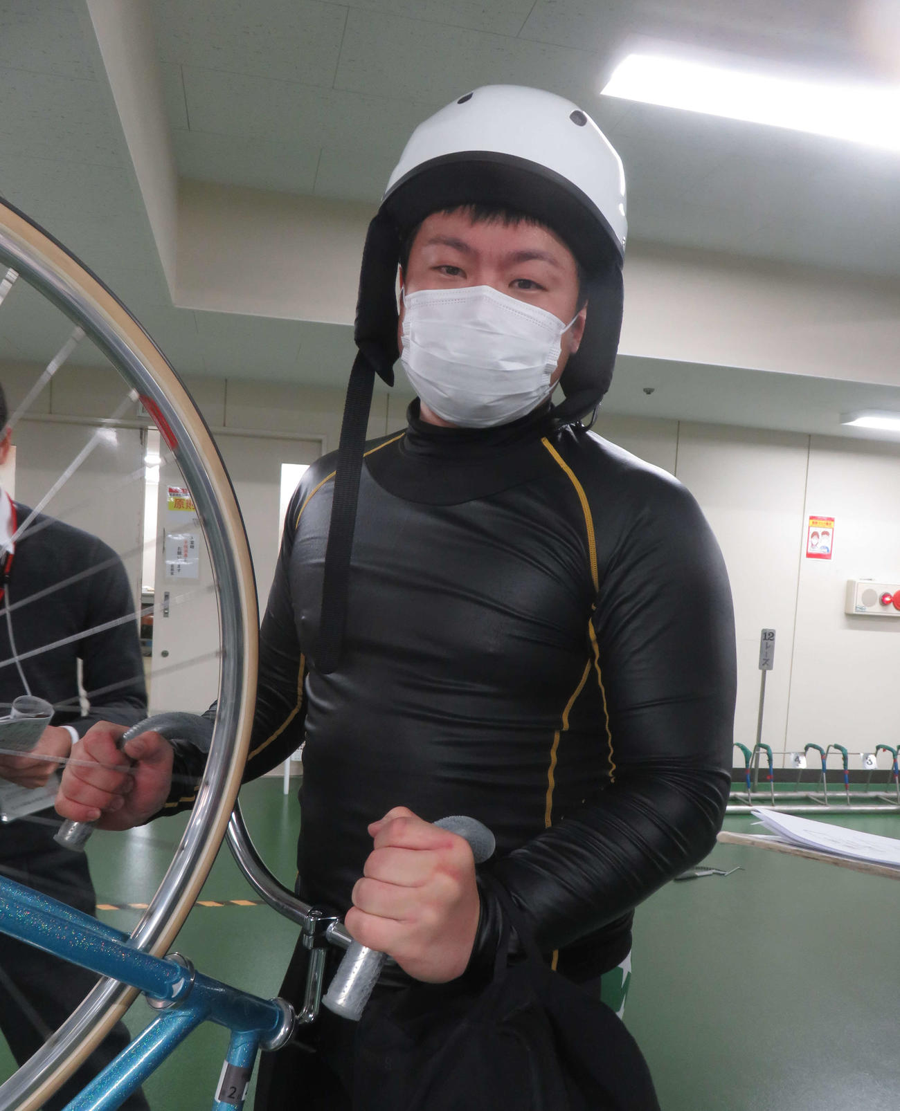 腰痛を克服し、久々の決勝進出を決めた山口翼（撮影・栗田文人）