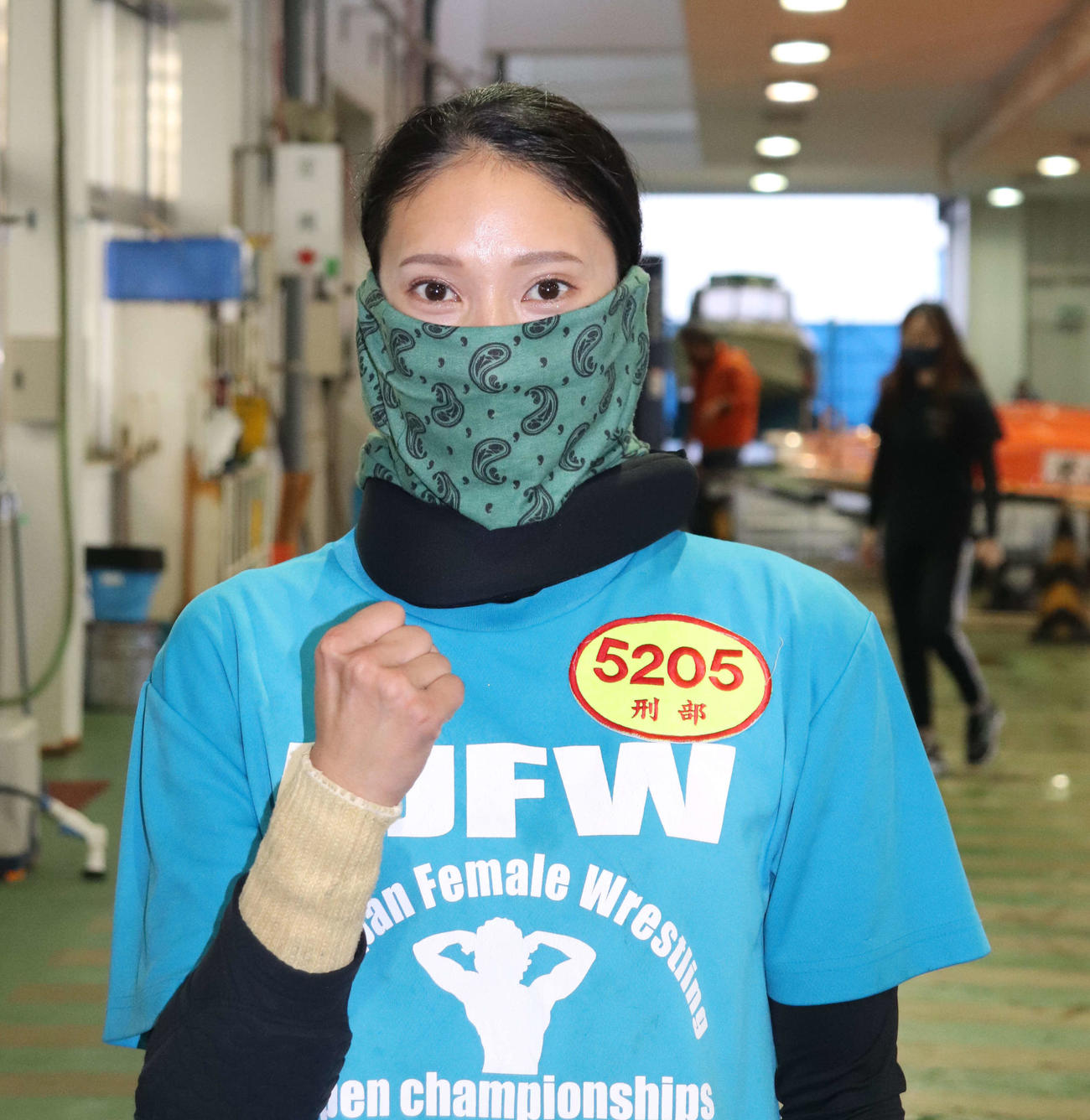 デビュー戦を迎える刑部亜里紗（撮影・神田成史）