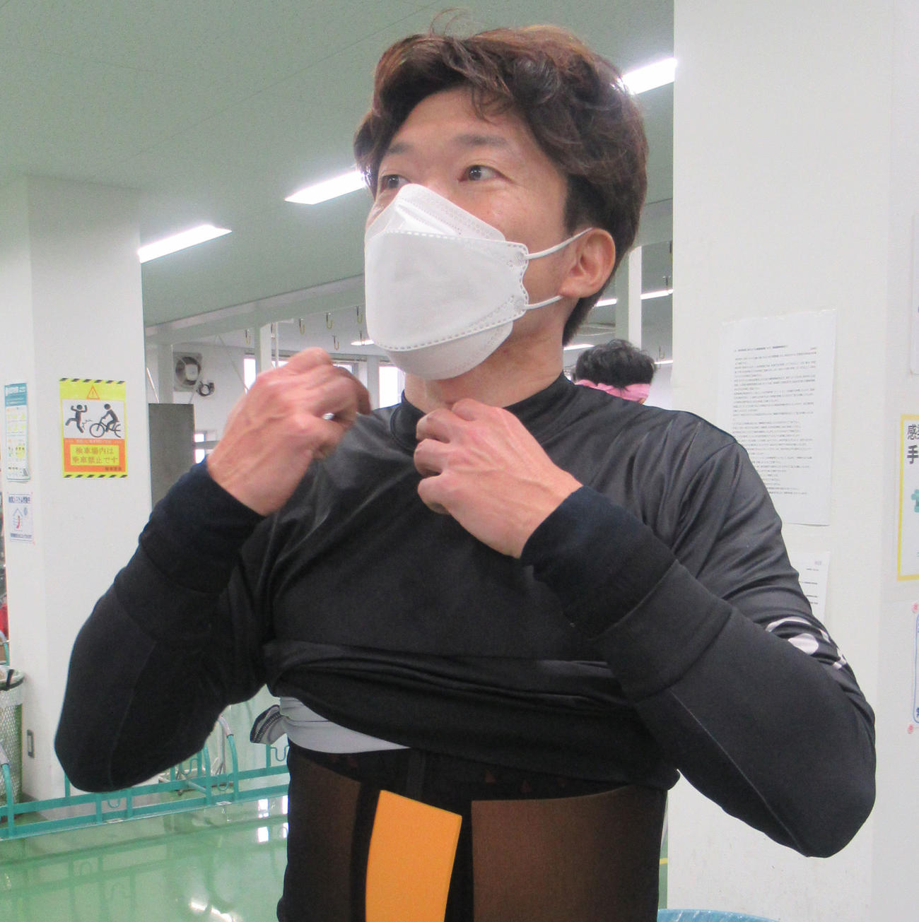 1年ぶりの決勝進出をピンピンで決めた小塚潤（撮影・岡田晋）