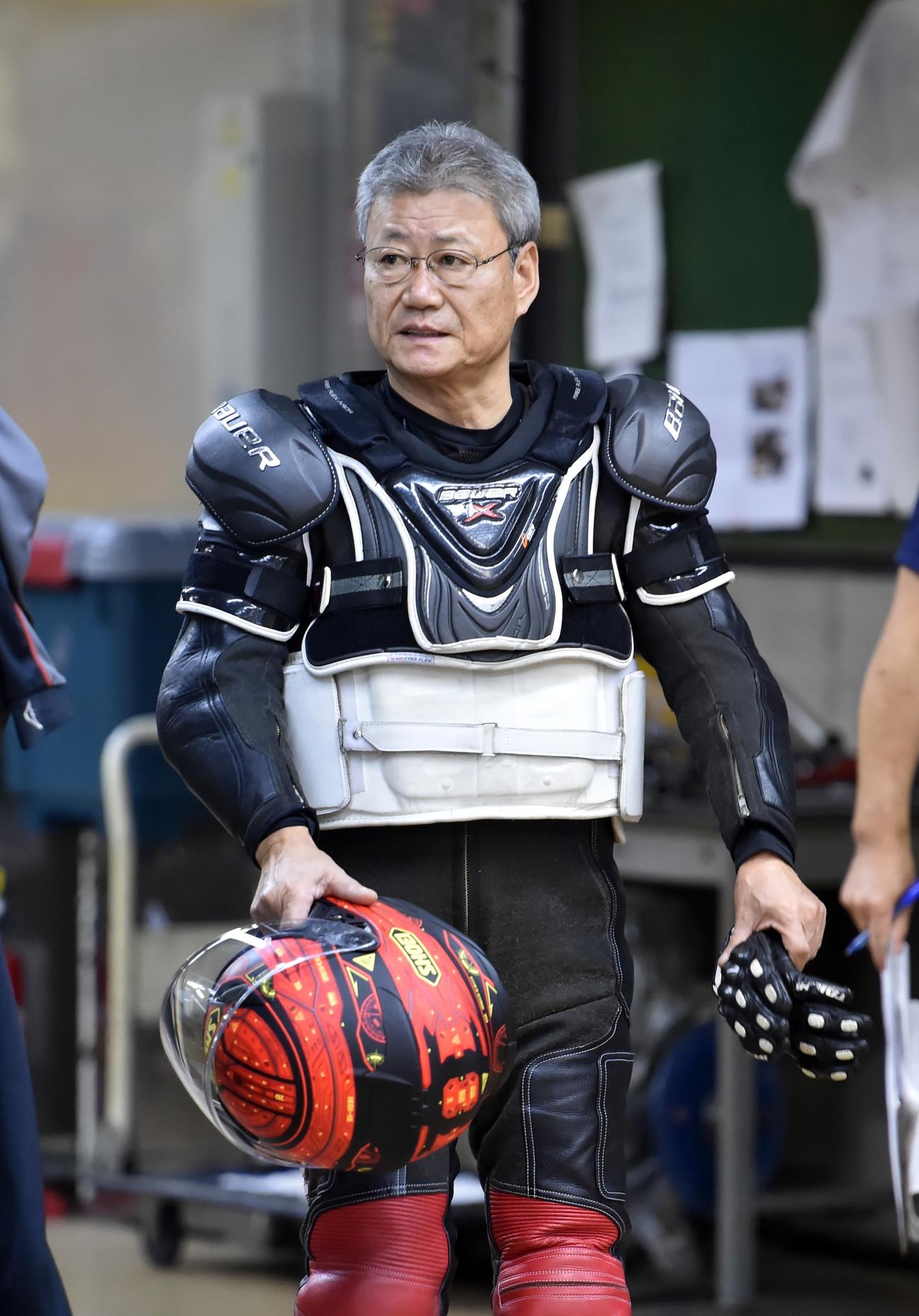 鈴木清市がオート最年長優勝記録を更新した（18年7月27日撮影）