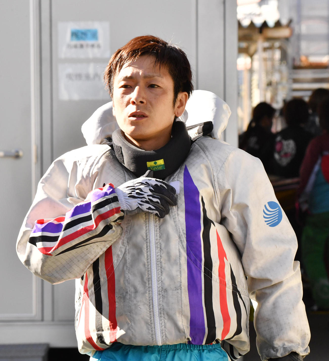 チャレンジカップ2日目、予選6Rで1着の秦英悟（撮影・柴田隆二）