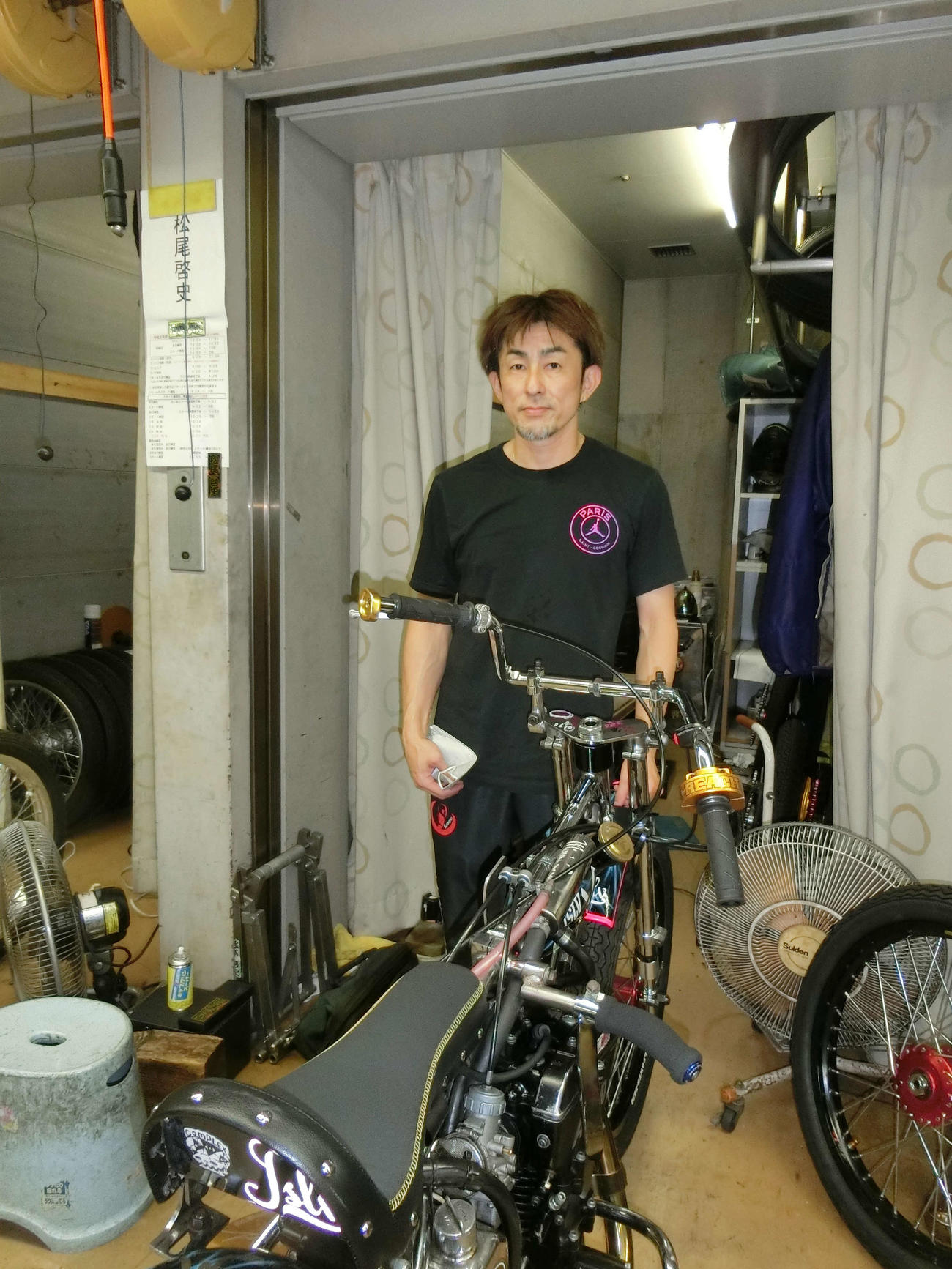 初日に試走3秒26をたたき出した松尾啓史はマシン好調だ（撮影・海老原実）