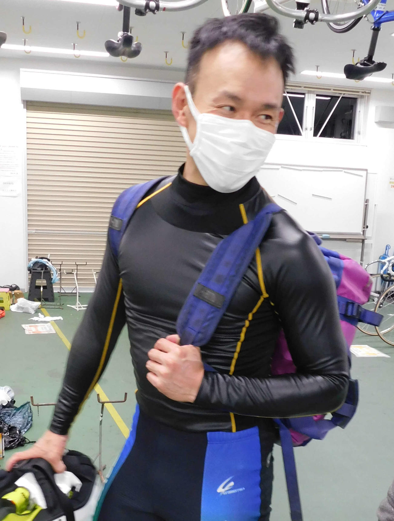 レース内容には不満だが、状態は間違いなくいい伊原克彦。準決9Rは単騎で決勝進出を狙う