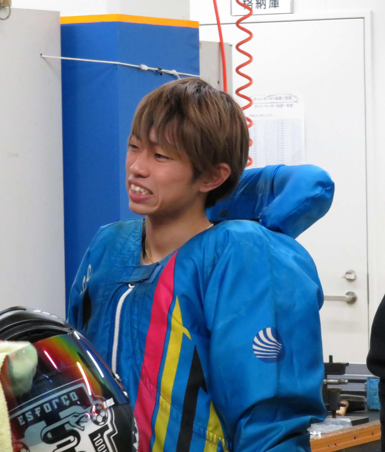 準優11R惜敗2着を悔しがる定松勇樹