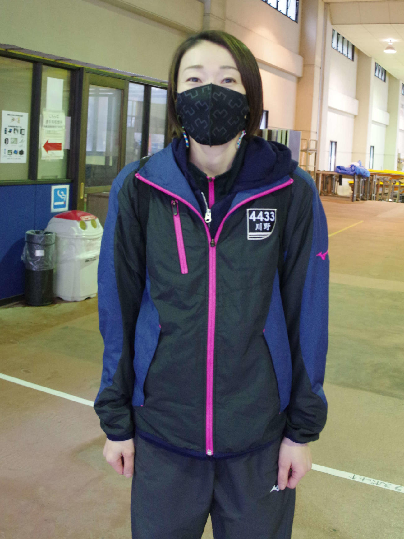 川野芽唯は機力に納得。ベスト6入りを狙う（撮影・渕上知）