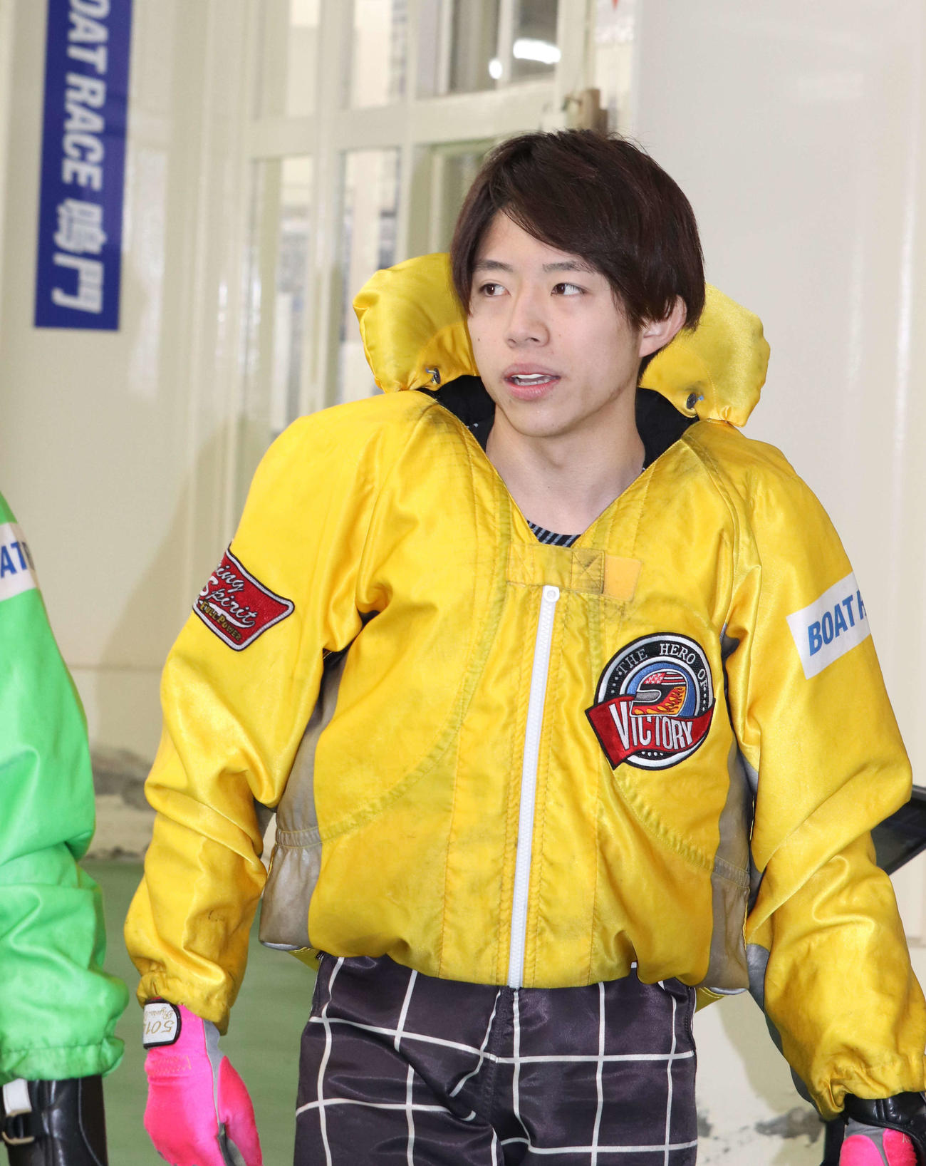 準優11Rで5コースからまくり差し波乱を演出した梶山涼斗。優勝戦も一発を狙う（撮影・神田成史）