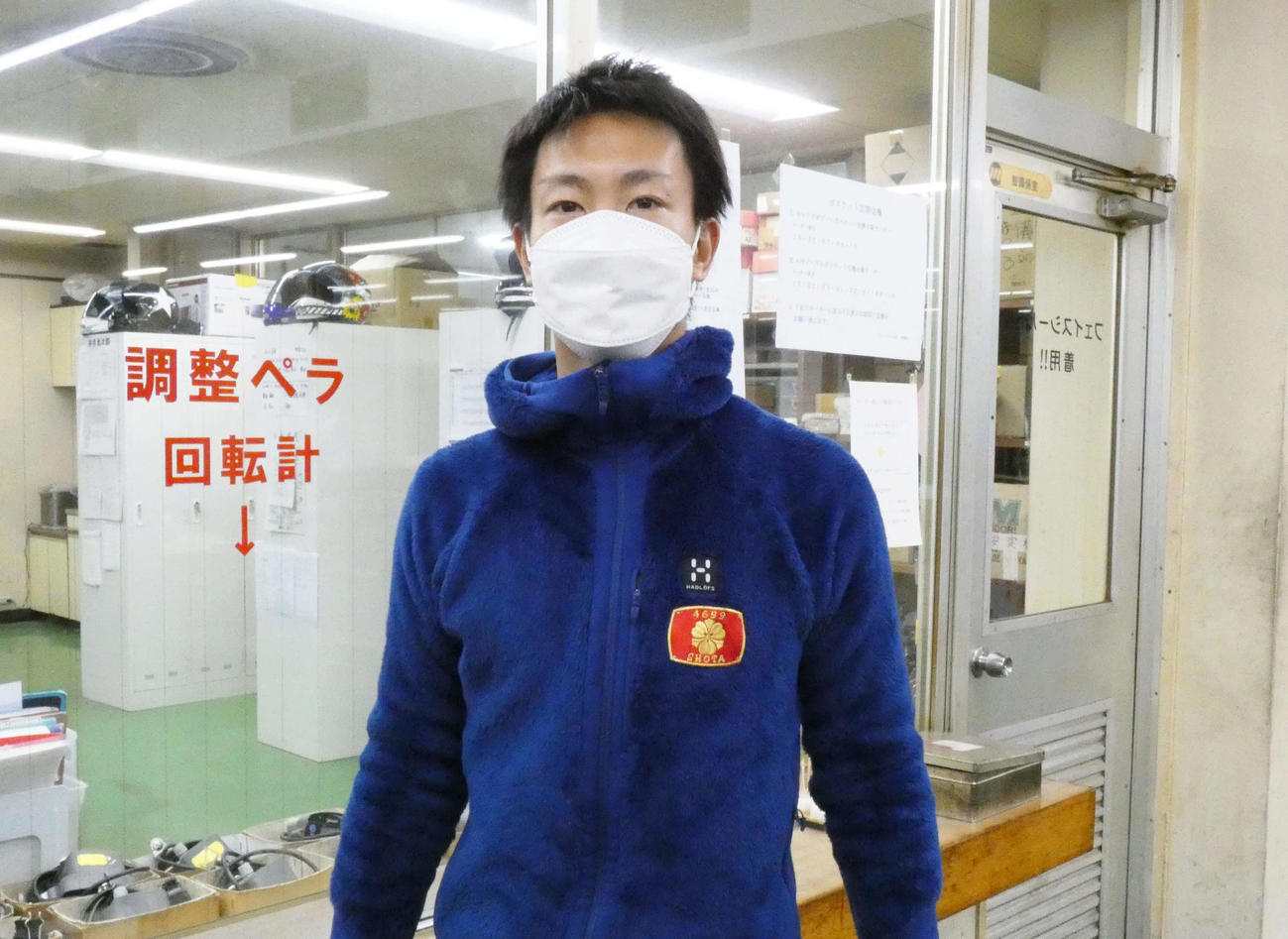 木下翔太が操る25号機は新ペラに交換。しっかりペラを仕上げて初日2走、好発進を狙う（撮影・前原一樹）