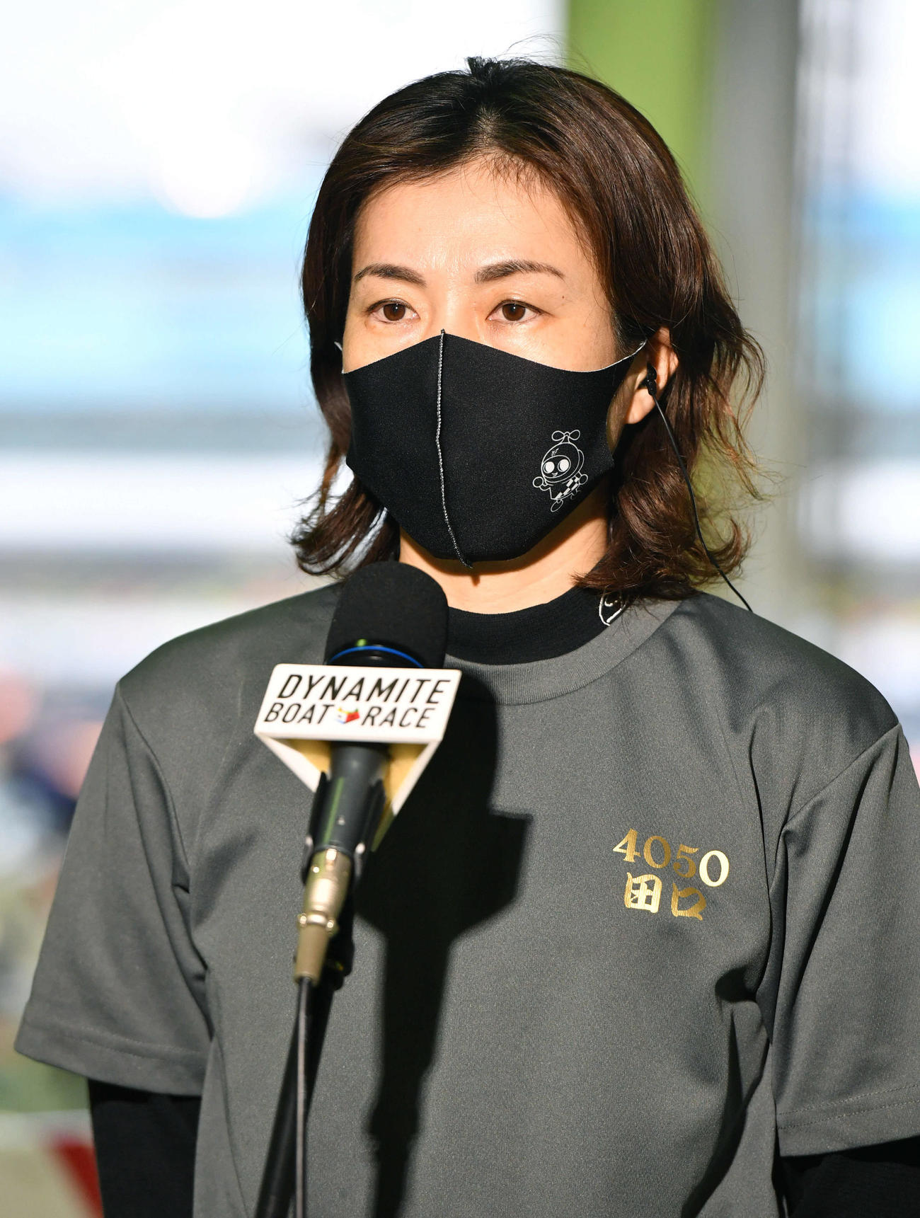 11Rの勝利インタビューを受ける田口節子（撮影・岩下翔太）