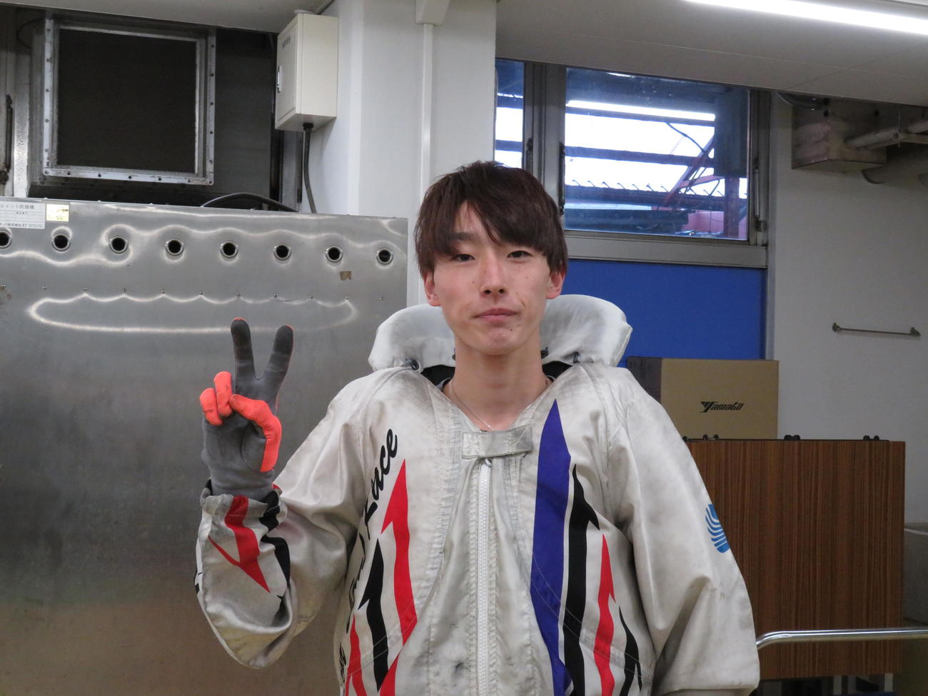初日連勝を飾った畑田汰一