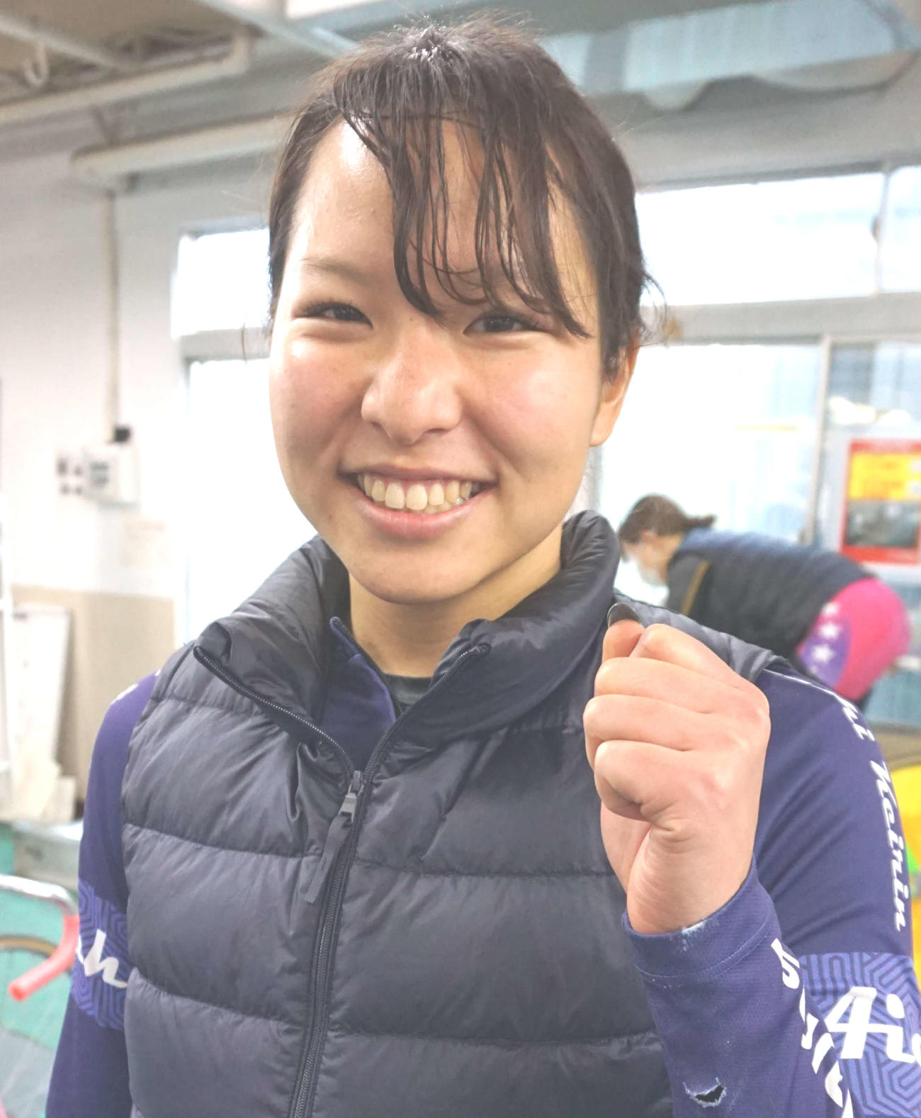 苦手な33バンク攻略に成功した当銘直美