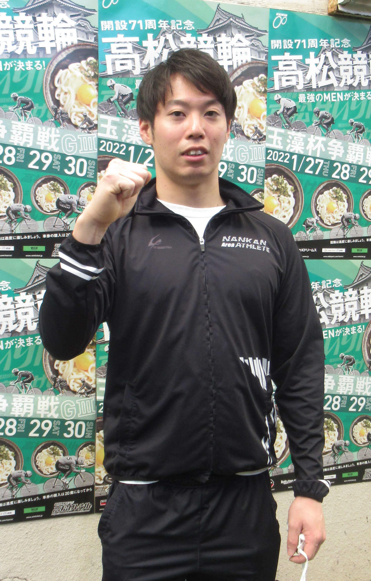 青野将大が“地元バンク”で奮起の走りを見せる（撮影・山田敏明）