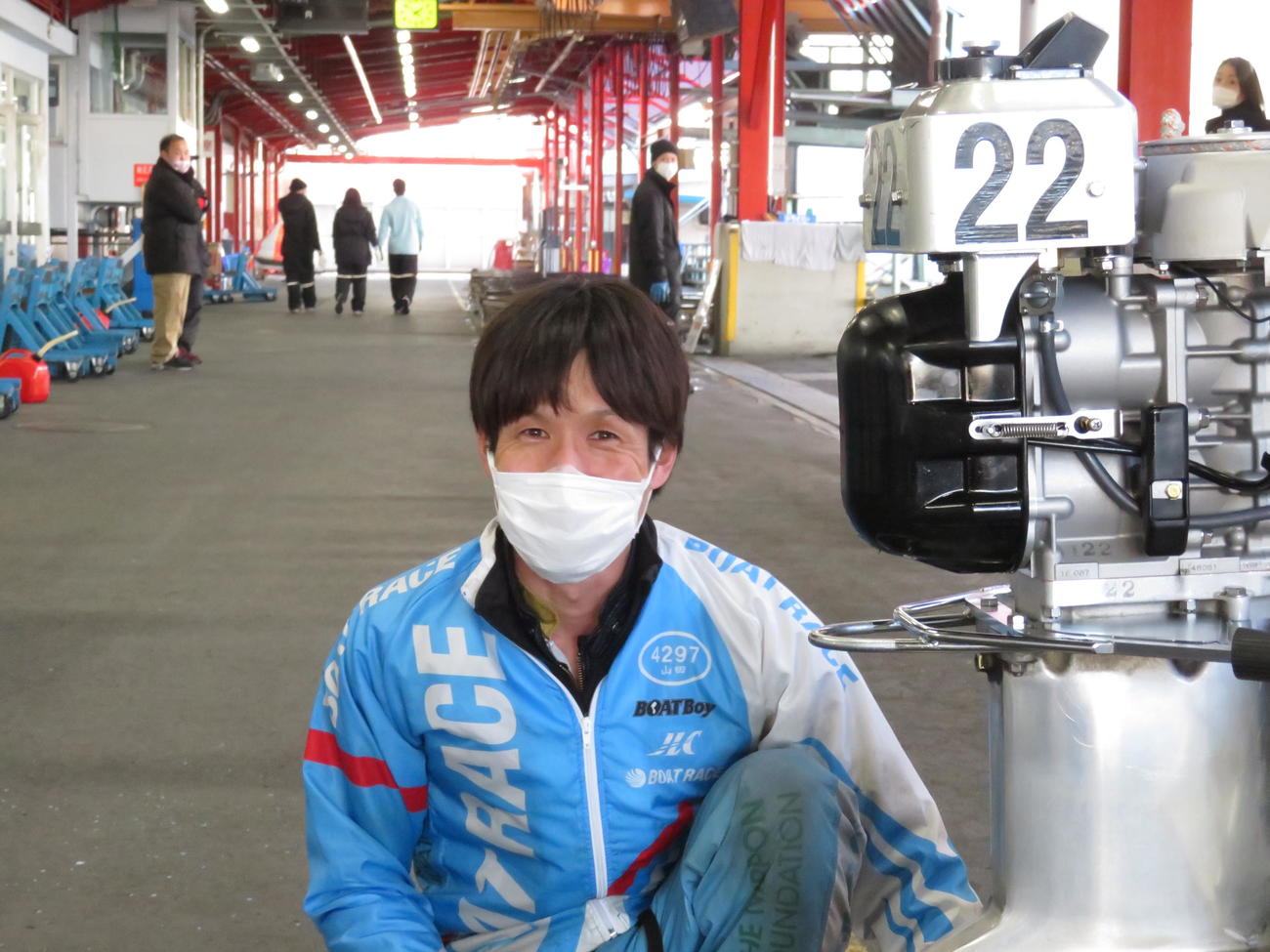 前節、大村周年優勝を喜ぶ山田哲也