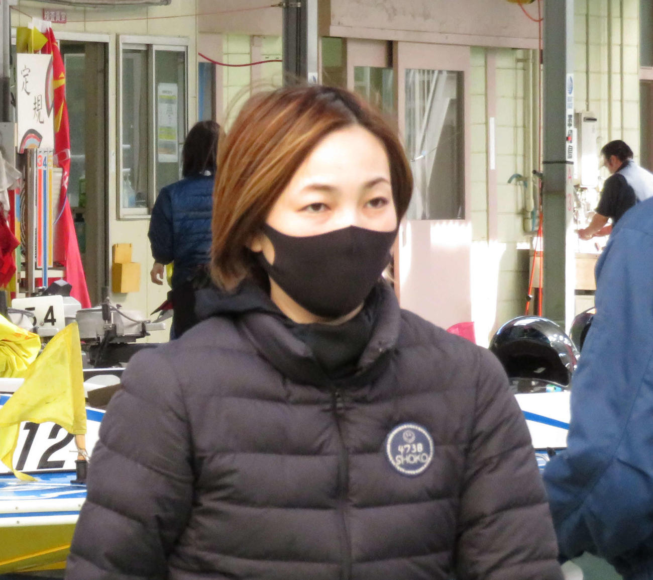 4738清埜翔子がオール2連対と好調をキープする。（撮影・古村亮）＝2022年2月5日、平和島ボート場