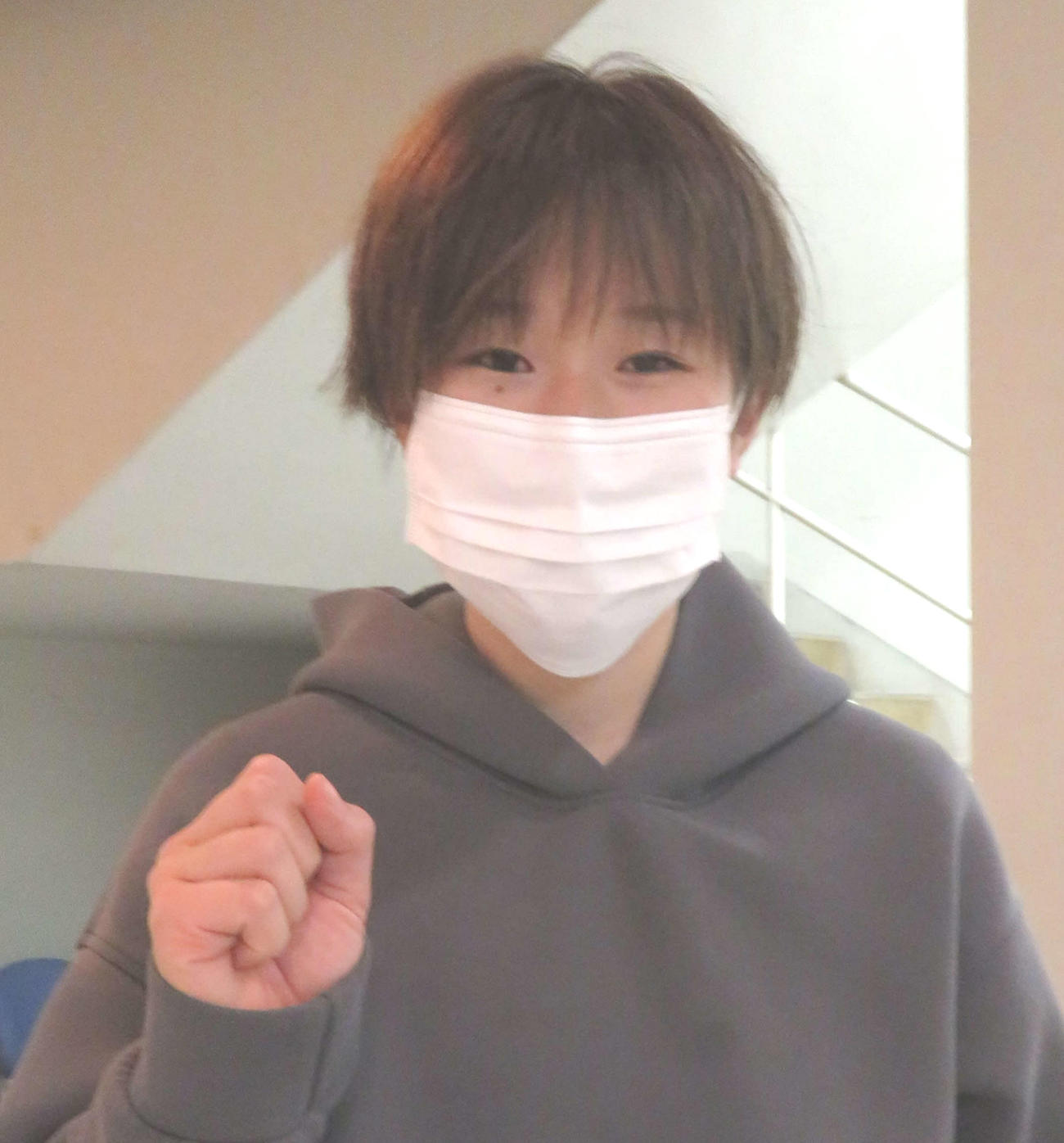 地元戦に弾みをつけたい吉村早耶香（撮影・栗田文人）