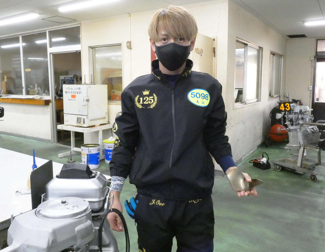 大江純の57号機は伸び中心に手応え上々（撮影・前原一樹）