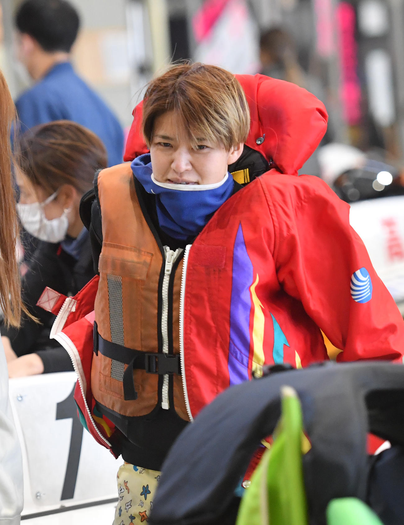 レディースオールスター初日、予選5Rで1着の遠藤エミ（撮影・柴田隆二）