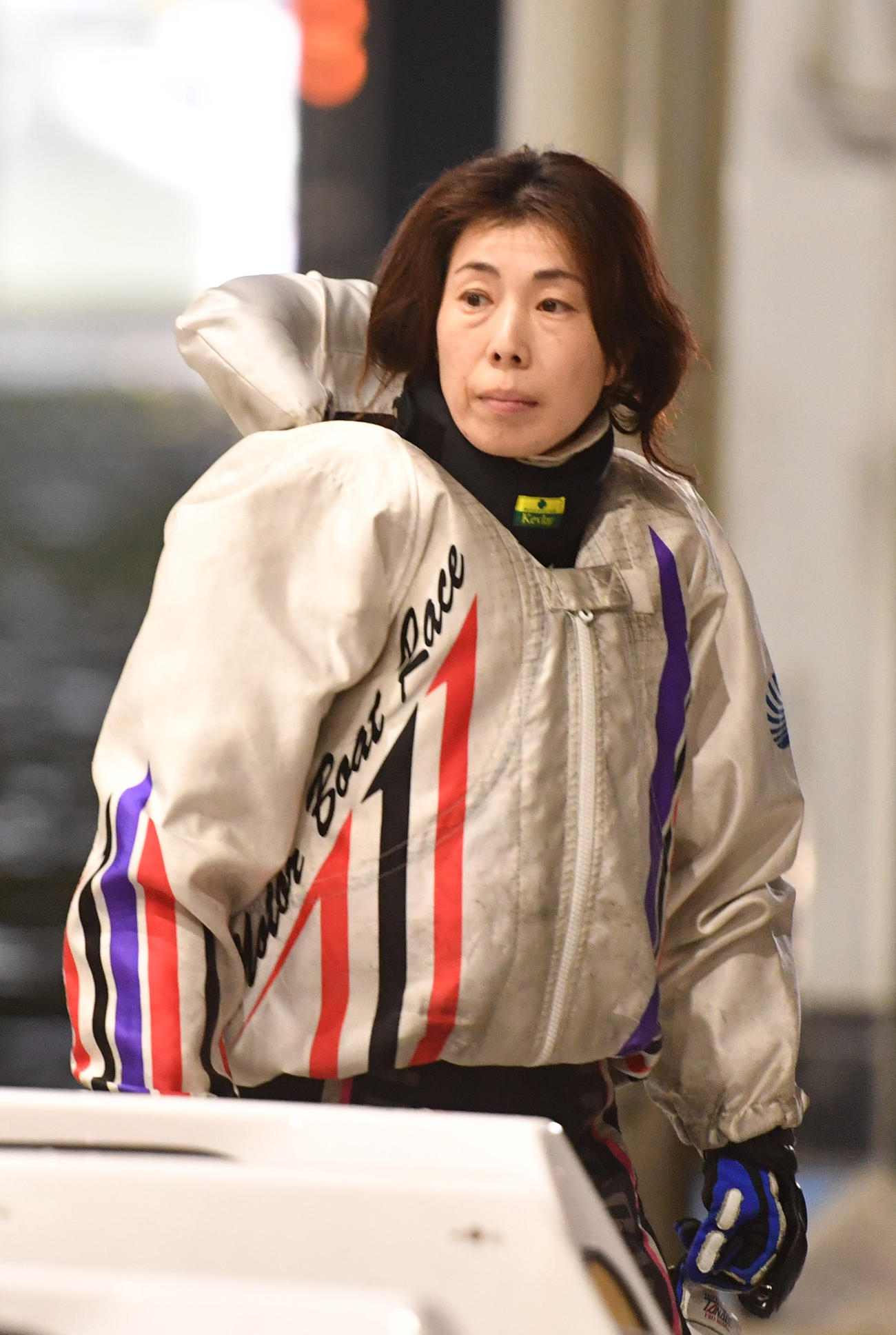 準優勝戦11R1着の田口節子（撮影・柴田隆二）