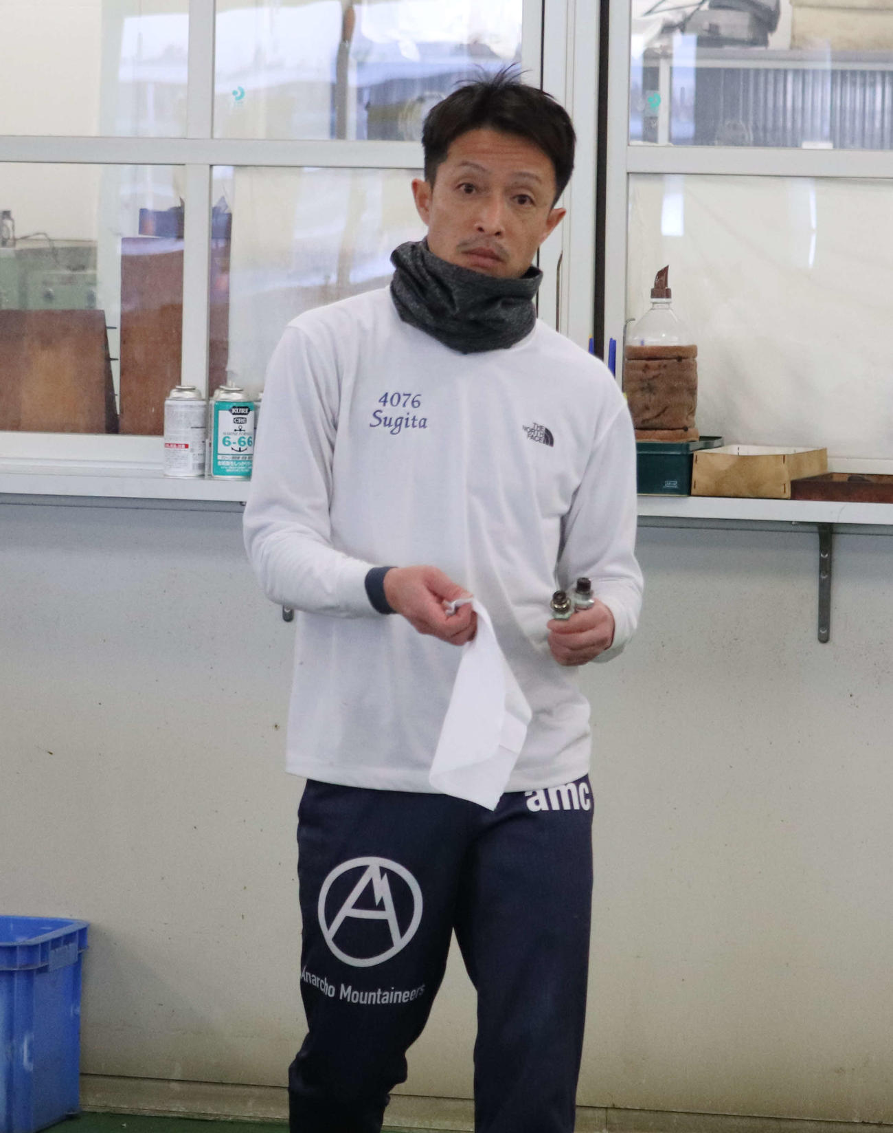 杉田篤光が安定した走りをみせる（撮影・工藤浩伸）