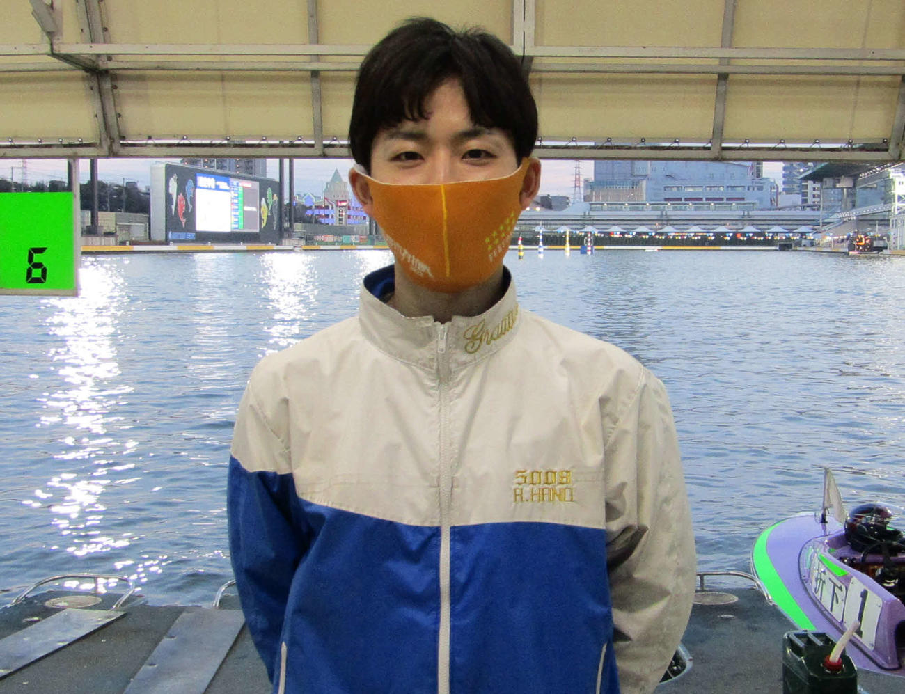 羽野諒は準優11R3枠に登場。兄・直也の助言を踏襲しつつ足を仕上げる（撮影・前原一樹）
