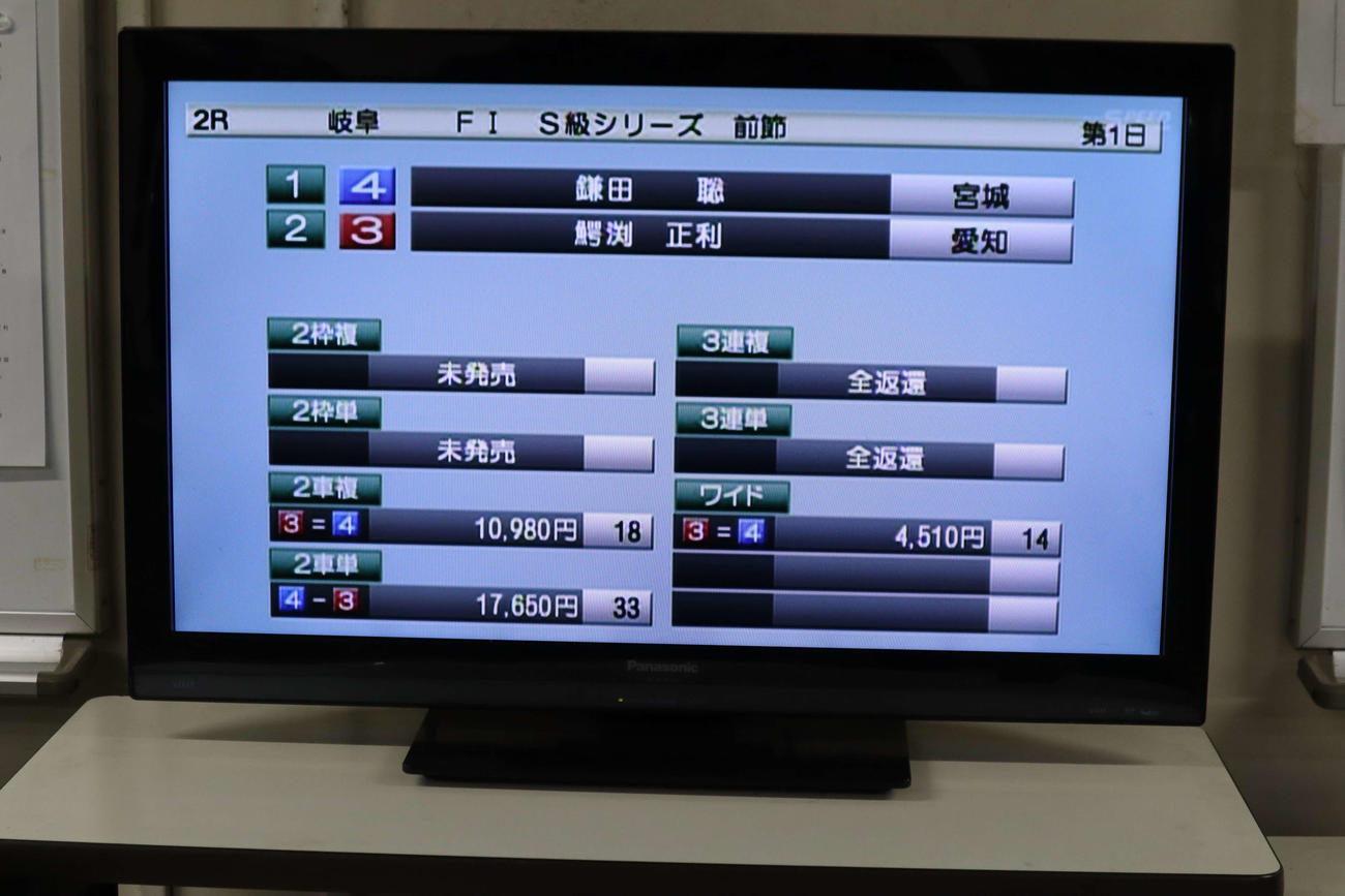 A級予選2Rで3連単、3連複が不成立（撮影・音無剛）