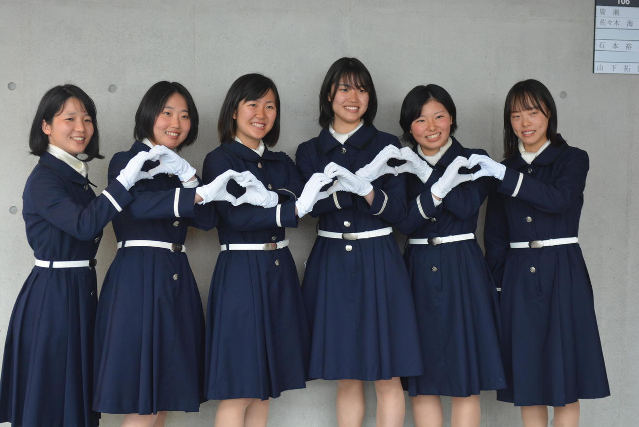 130期の女子レーサー。左から村田佳奈子、門田栞、本田愛、嶋田有里、沼田七華、羽田妃希