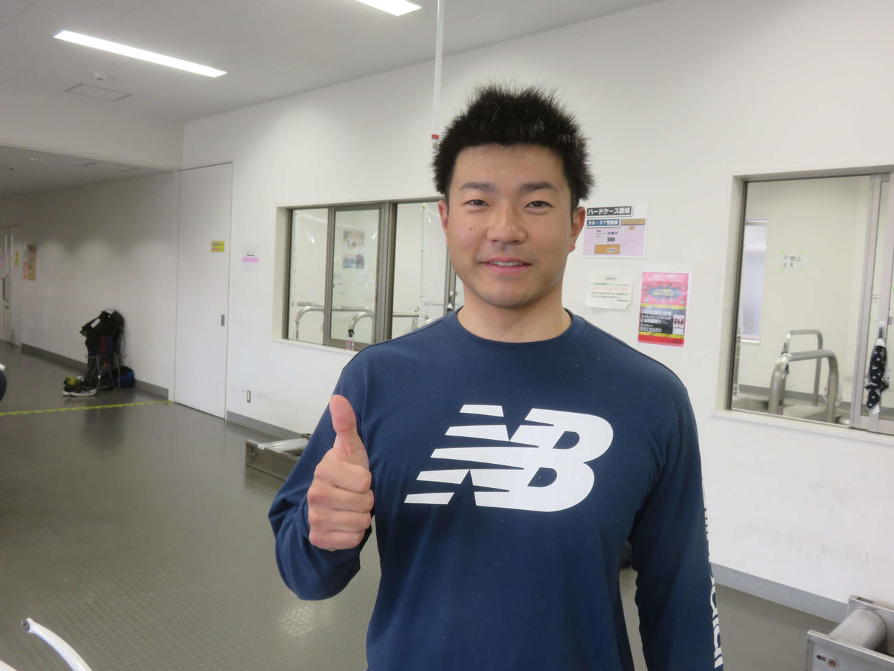新婚ほやほやの磯島康祐が気合を入れる