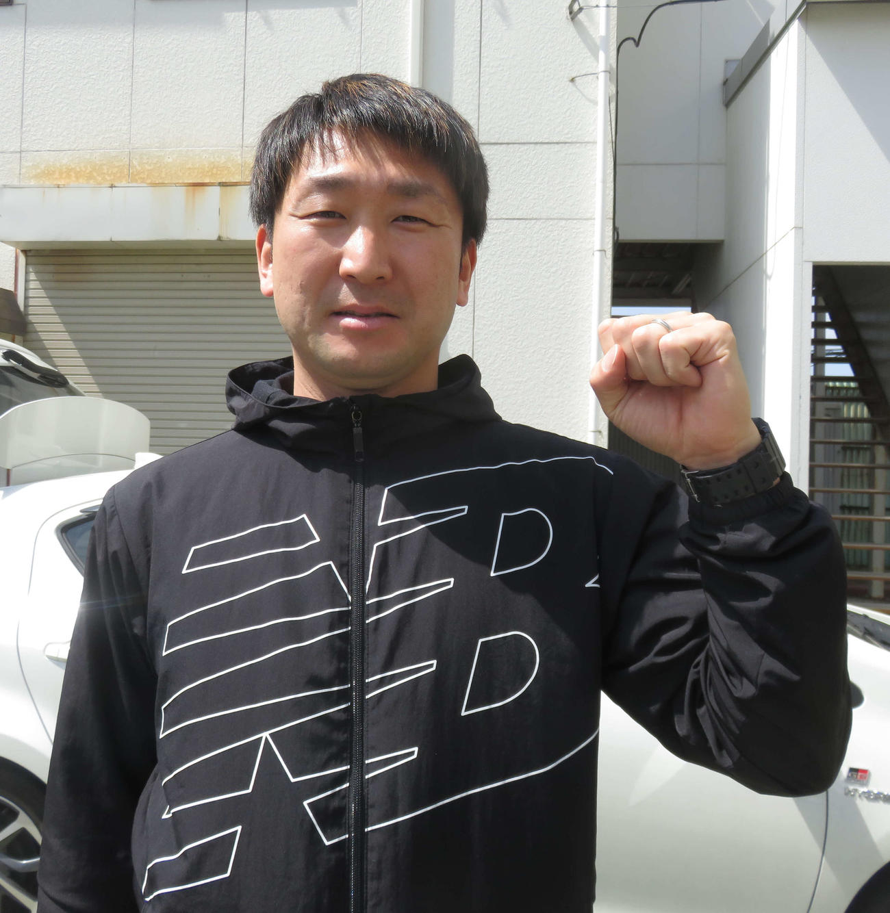 前々場所でG3決勝進出を決めた石川裕二が地元戦で健闘を誓う（撮影・栗田文人）