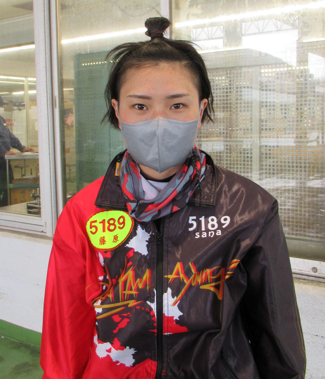 藤原早菜が気配いい50号機をゲット。地元児島で初勝利を目指す（撮影・高田和典）