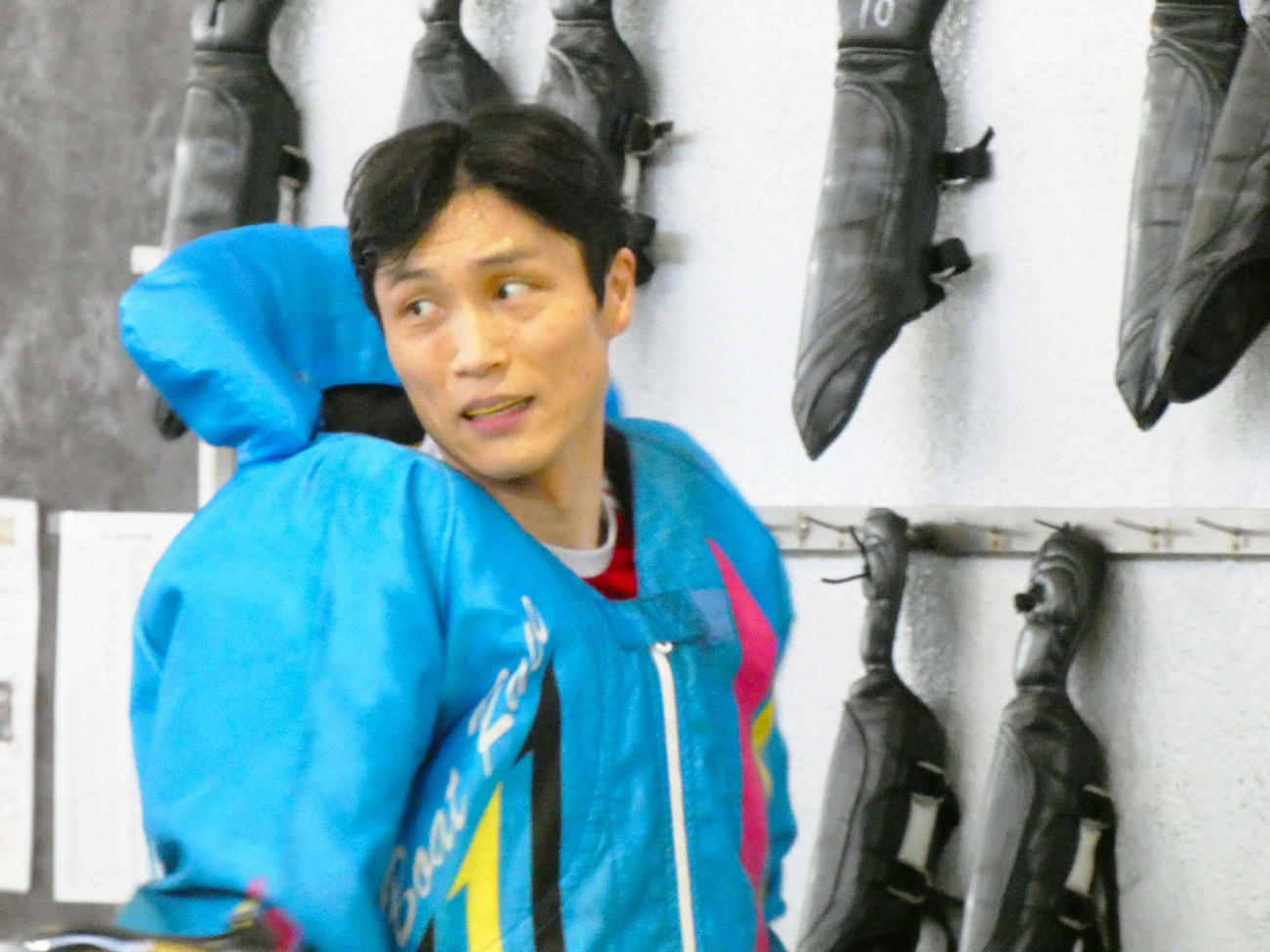 連勝発進を決めた横田茂（撮影・前原一樹）