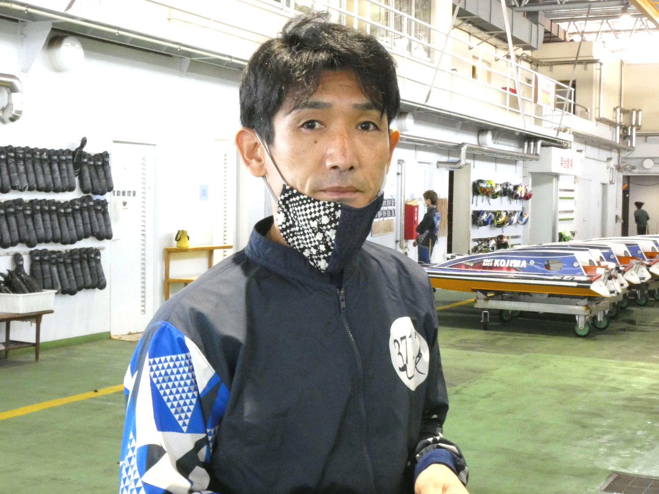 立間充宏は43号機の底上げを急ぎ、巻き返しを図る（撮影・前原一樹）