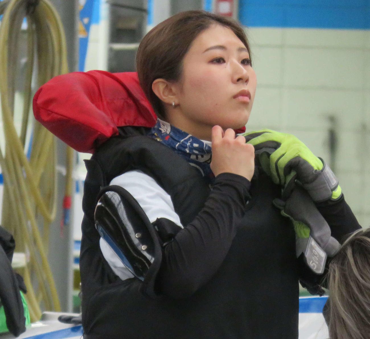 山崎小葉音は、初戦5Rを父智也さんばりの豪快まくりで白星発進